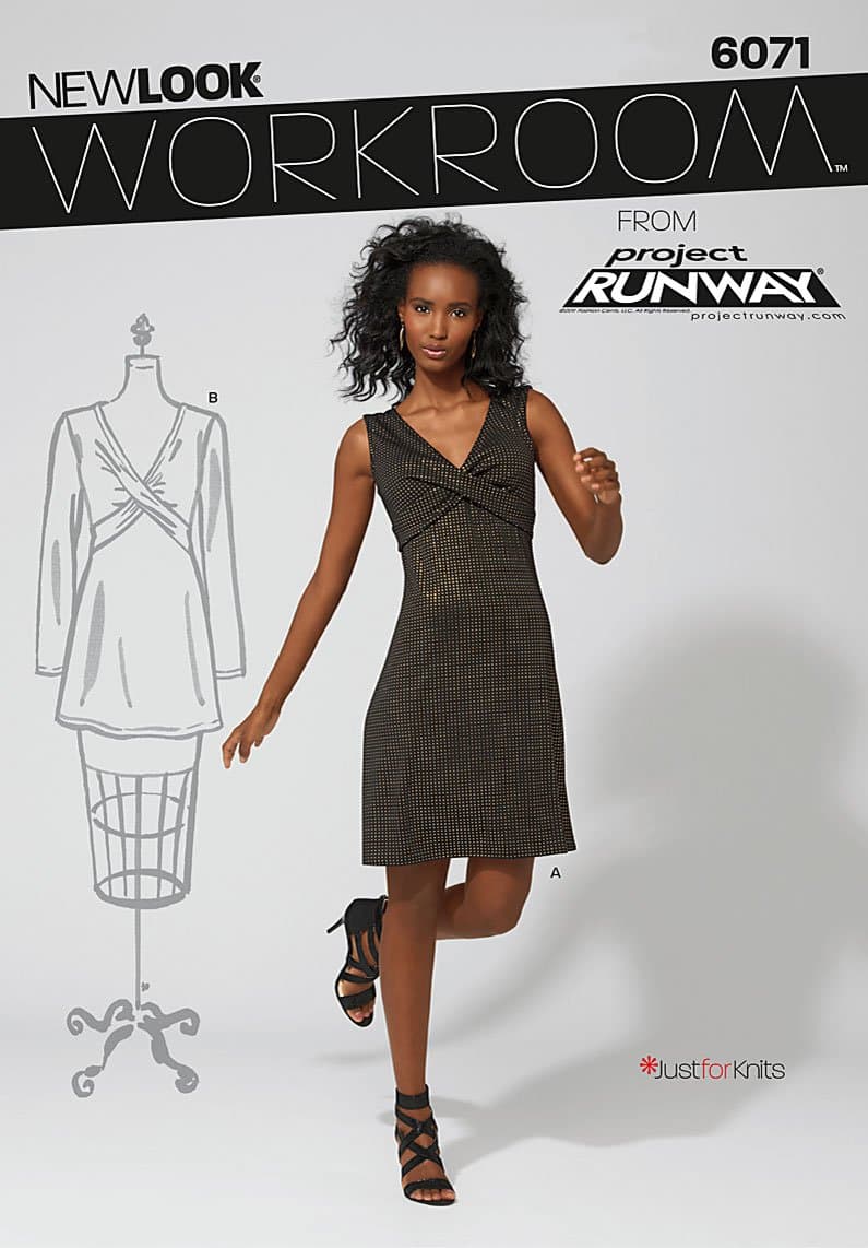 New Look Sewing Pattern 6071 Misses Dress or Top, Size-A