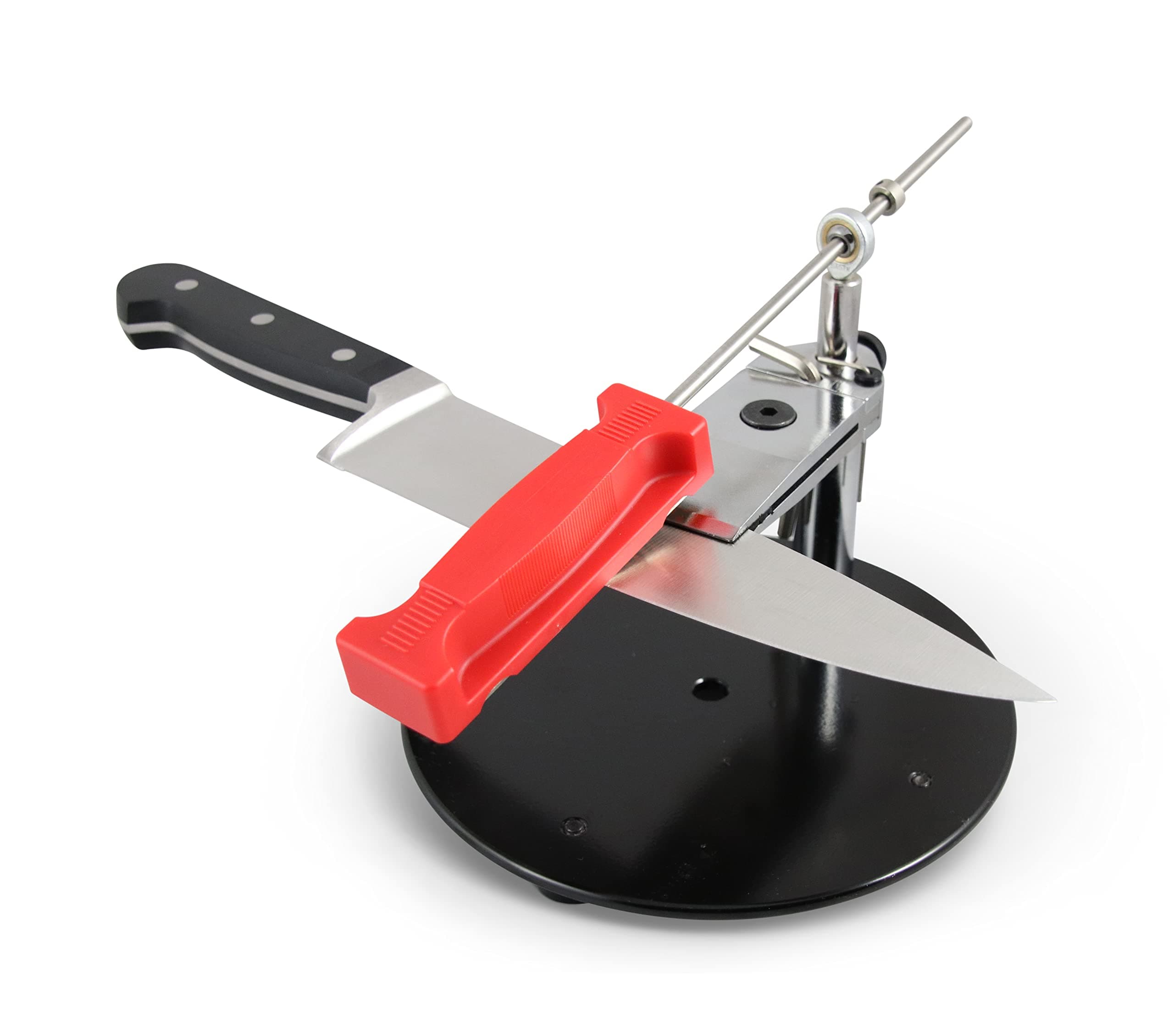 Professional Knife Sharpeners for Kitchen Knives - Diamond - Designed with Tight Clamp, Stable Base - Easy To Assemble with Reference Guide & Instruction Manual