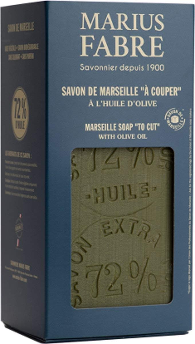 Marius Fabre Olive Oil Marseille Soap Block with Soap Cutter 35.2 Ounces