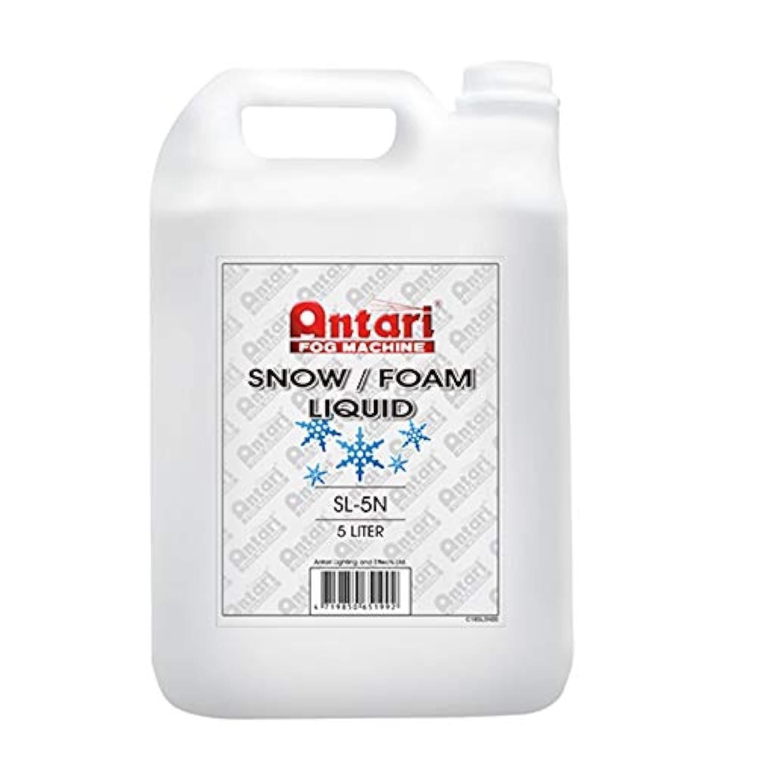 Antari And Foam Liquid, Fine and Slow Melting Snow Flakes Effect (SL-N), Creates a Snowfoam Pile, Made in Taiwan - 5 Liters