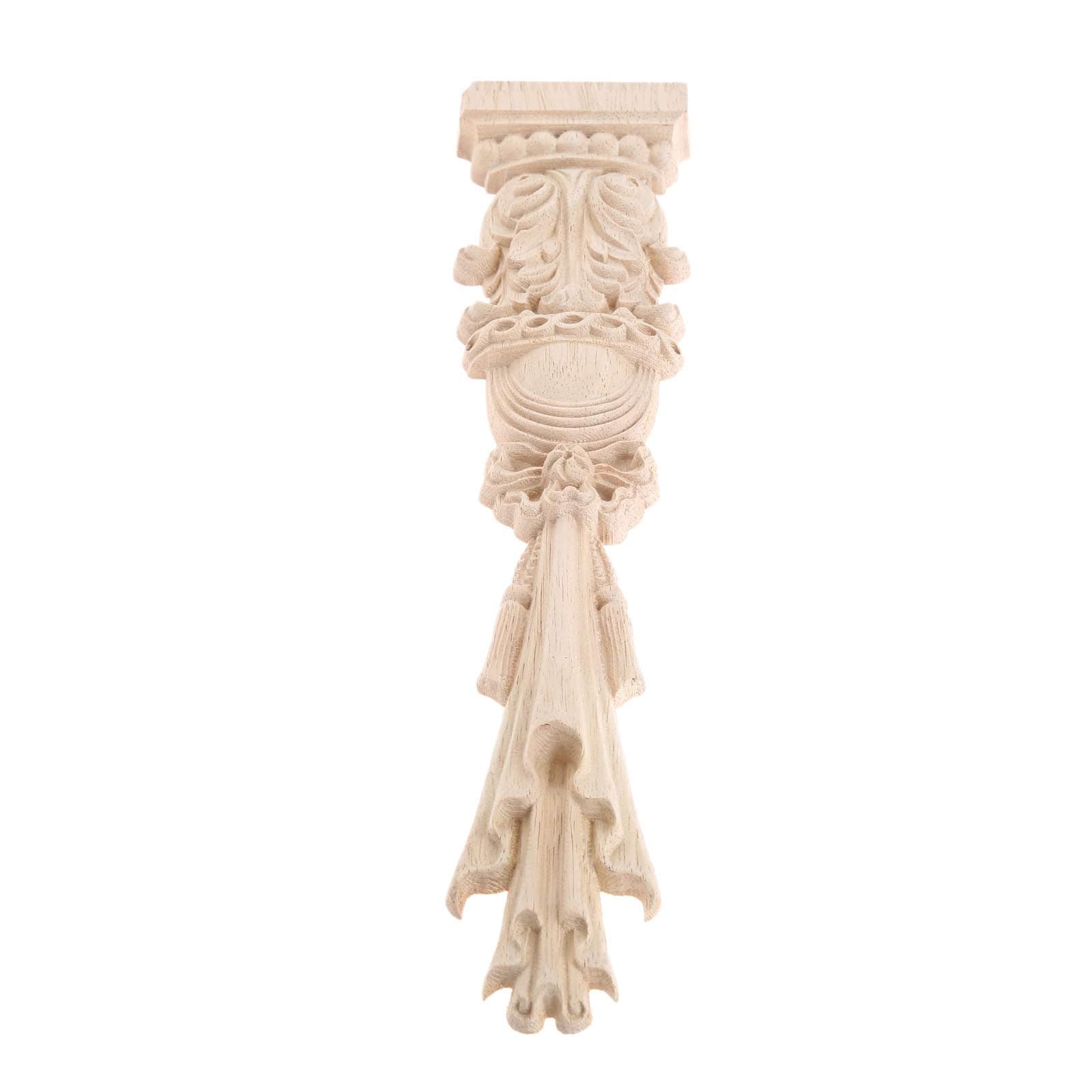MUXSAMEuropean Style Furniture Stigma Rome Column Carved Wood Decoration 30 70 1.8cm