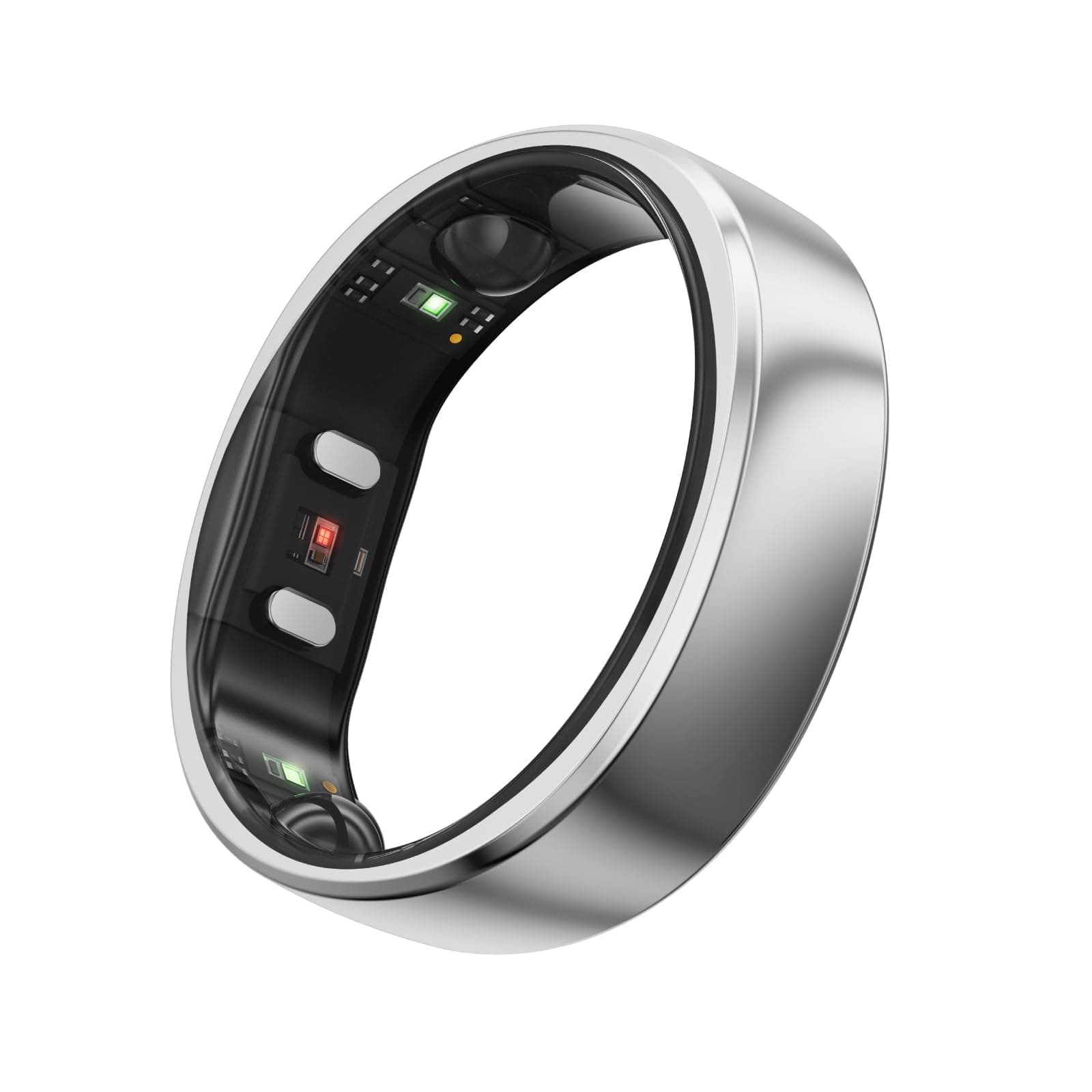 Gen 2, World’s First Smart Ring with Sleep Apnea Monitoring, No APP Subscription, 12-Day Battery Life, Stress/Heart Rate/Women's Health Tracker, Android & iOS Compatible (Silver, Size 13)