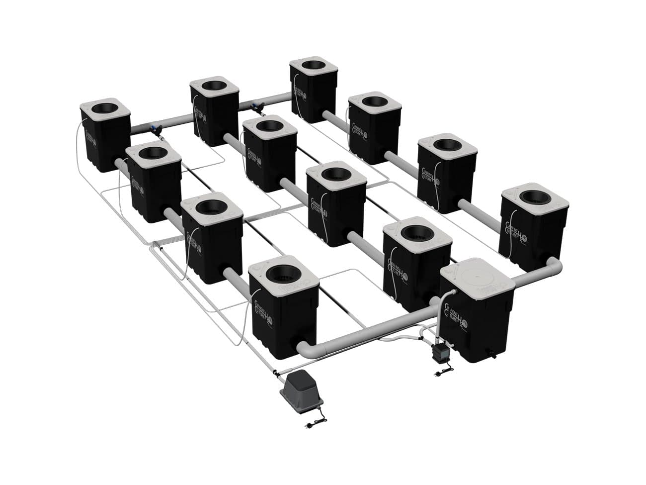 Under Current Evolution 12 XXL13 UCE12XXL13 - 12 site - 8" net pots - 13 gallon grow modules - 223 watt - 120V