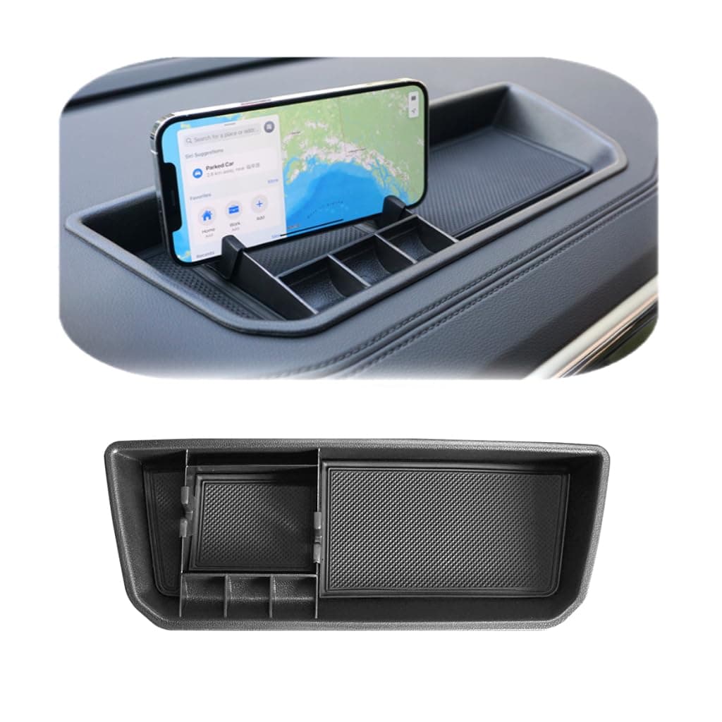 Vesul Compatible with VW Volkswagen Atlas/Atlas Cross Sport 2018 2019 2020 2021 2022 2023Interior Dashboard Organizer Phone Holder Tray Storage Box Divider Insert Organizer ABS Glove Pallet