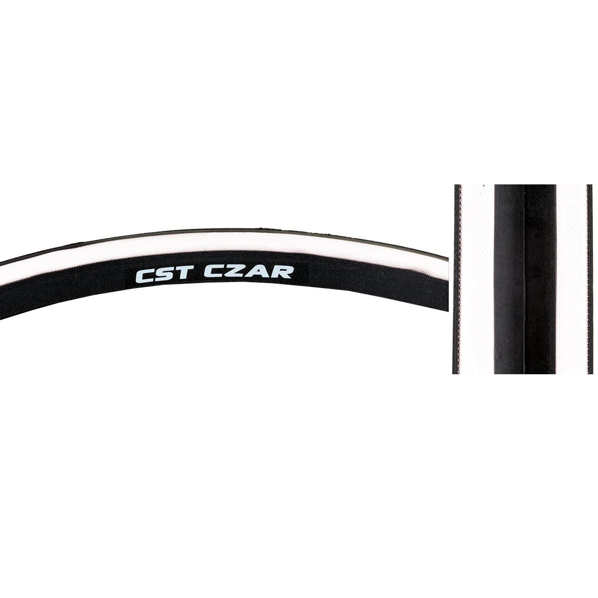 CST Czar Tire - 700 x 23, Wire Bead, Black/White