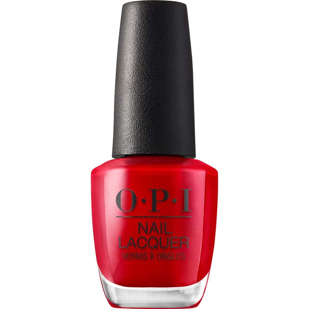 Nail Lacquer - Red and Orange Shades - Chip Resistant & Long-Lasting Polish with OPI Pro-Wide Brush (15ml)