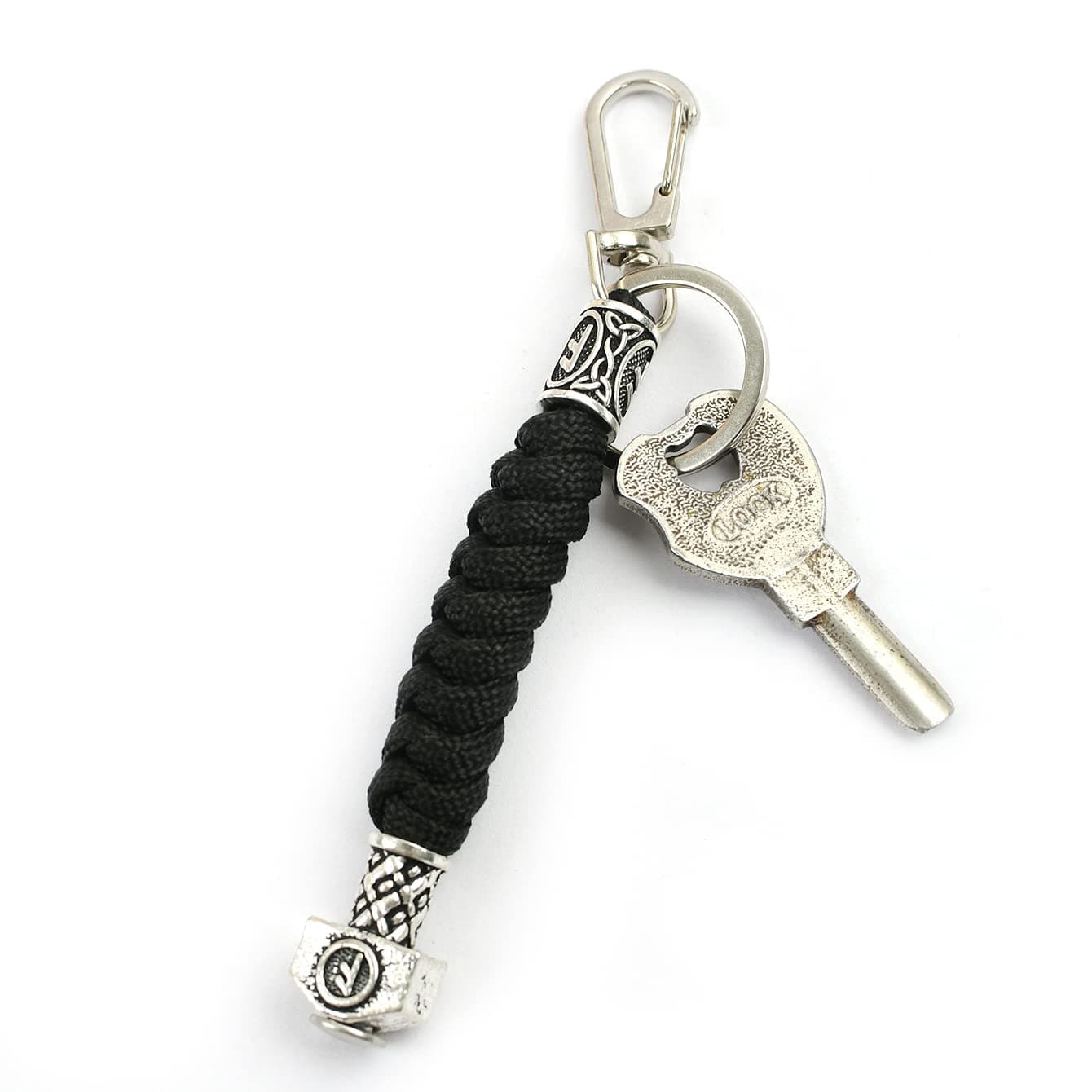 Viking Mens Paracord Lanyard Keychains-Handmade Keyring