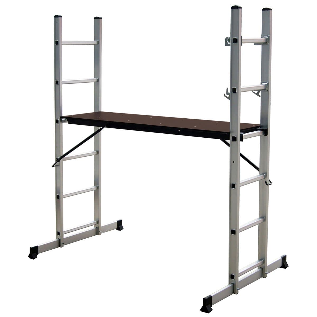 Charles Bentley 5 Way Aluminium Multi Purpose Scaffolding Ladder Step Platform