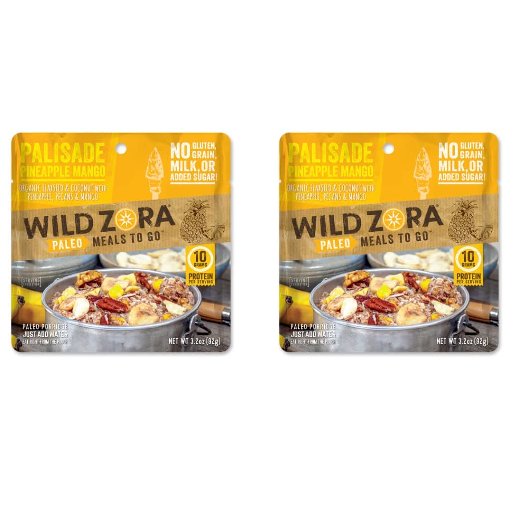 Paleo Freeze Dried Meals for Backpacking & Camping - Healthy Gluten Free & Grain Free Camping Meals/Backpacking Food + No Added Sugar - Great for Travel (Palisade Pineapple Mango 2-pack)