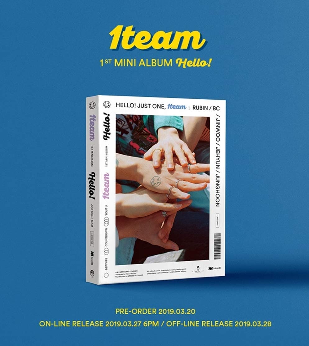 1TEAM - Hello! (1st Kansing 1TEAM - Hello! (1st Mini Album) CD+Photobook+2Photocard+6Postcard+2Sticker+Lyrics BookKansing 1TEAM - Hello! (1st Mini Album) CD+Photobook+2Photocard+6Postcard+2Sticker+Lyrics BookKansing 1TEAM - Hello! (1st Mini Album) CD+Photobook+2Photocard+6Postcard+2Sticker+Lyrics BookMini Album) CD+Photobook+2Photocard+6Postcard+2Sticker+Lyrics Book