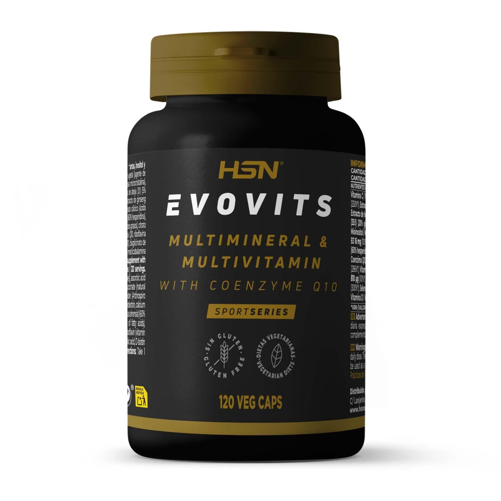 HSN Evovits Multivitamins and Minerals | 4 Month Multivitamin = 1 Capsule per Day | Multivitamin Complex for Women, Men, Vegetarians and Athletes | Non-GMO, Gluten and Lactose Free