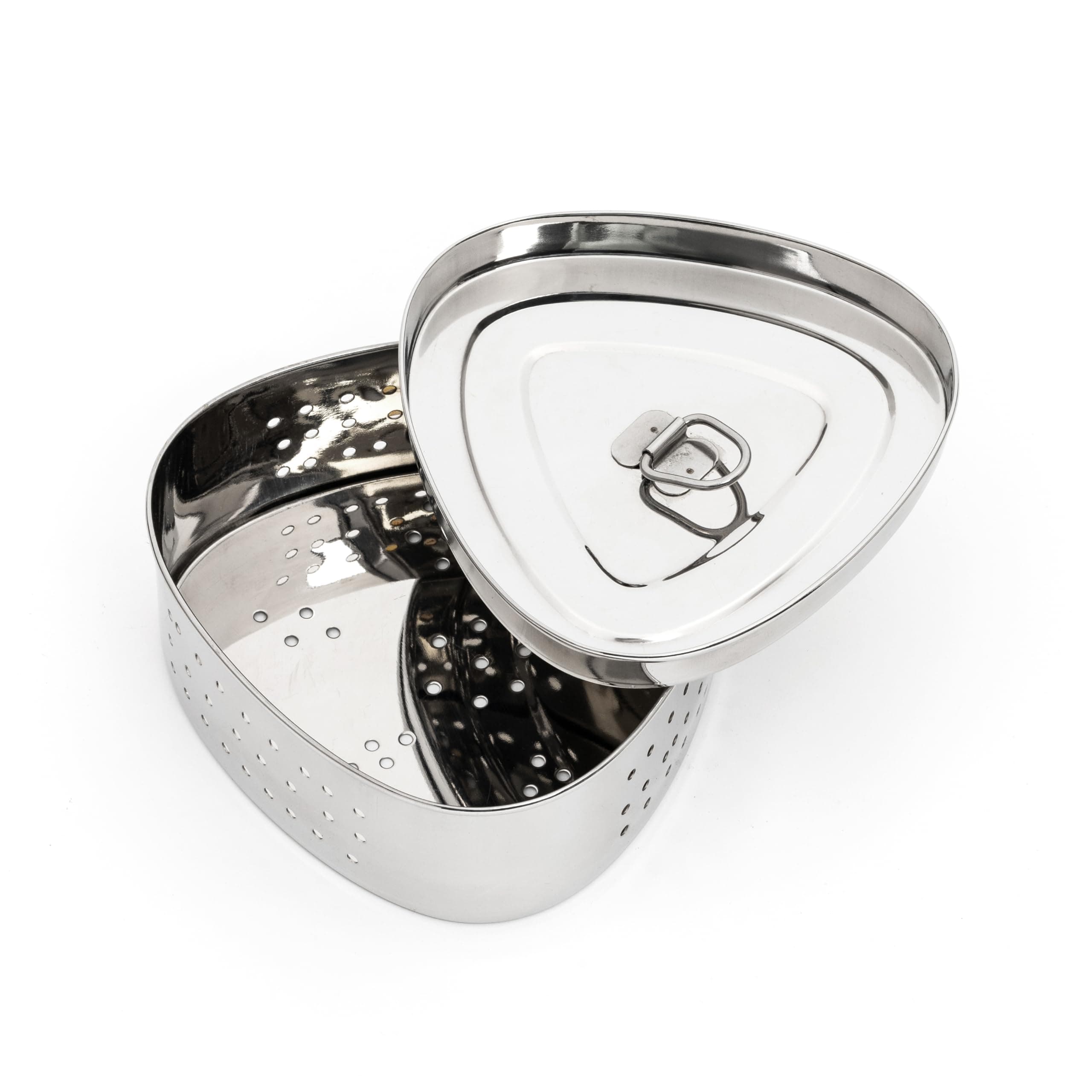 Expresso Stainless Steel Triangle Shape Paneer/Tofu Press, Silver, Square Shape, Durable, and Easy for Perfect Homemade Paneer or Tofu (700 Ml), Silver