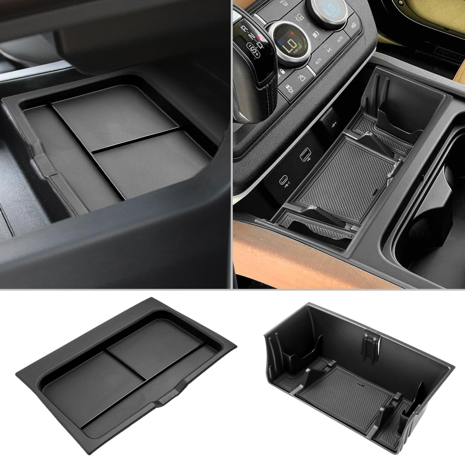CDEFG for 2020-2024 2025 Defender 130 110 90 Center Console Organizer for 2020-2025 Land Rover Defender Middle Console Tray Defender Storage Box 2020-2025 Defender 130 110 90 Accessory