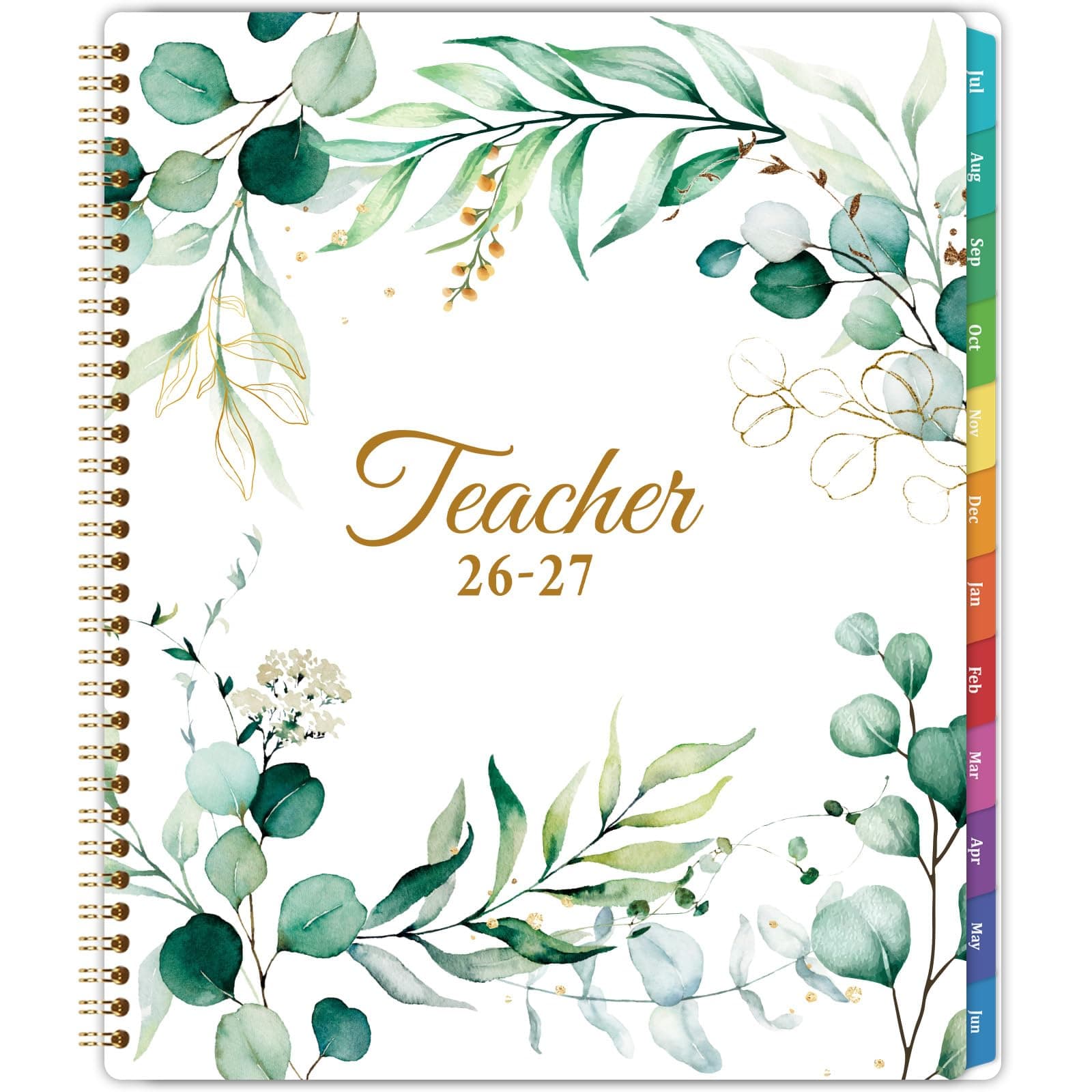 WORPICE Teacher Planner - Teacher Lesson Planner 2024-2025, JUL 2024 - JUN 2025, 11'' x 8.3'' Teacher Planner 2024-2025 with Monthly Tabs, Lesson Planner Book for Teachers with Quotes