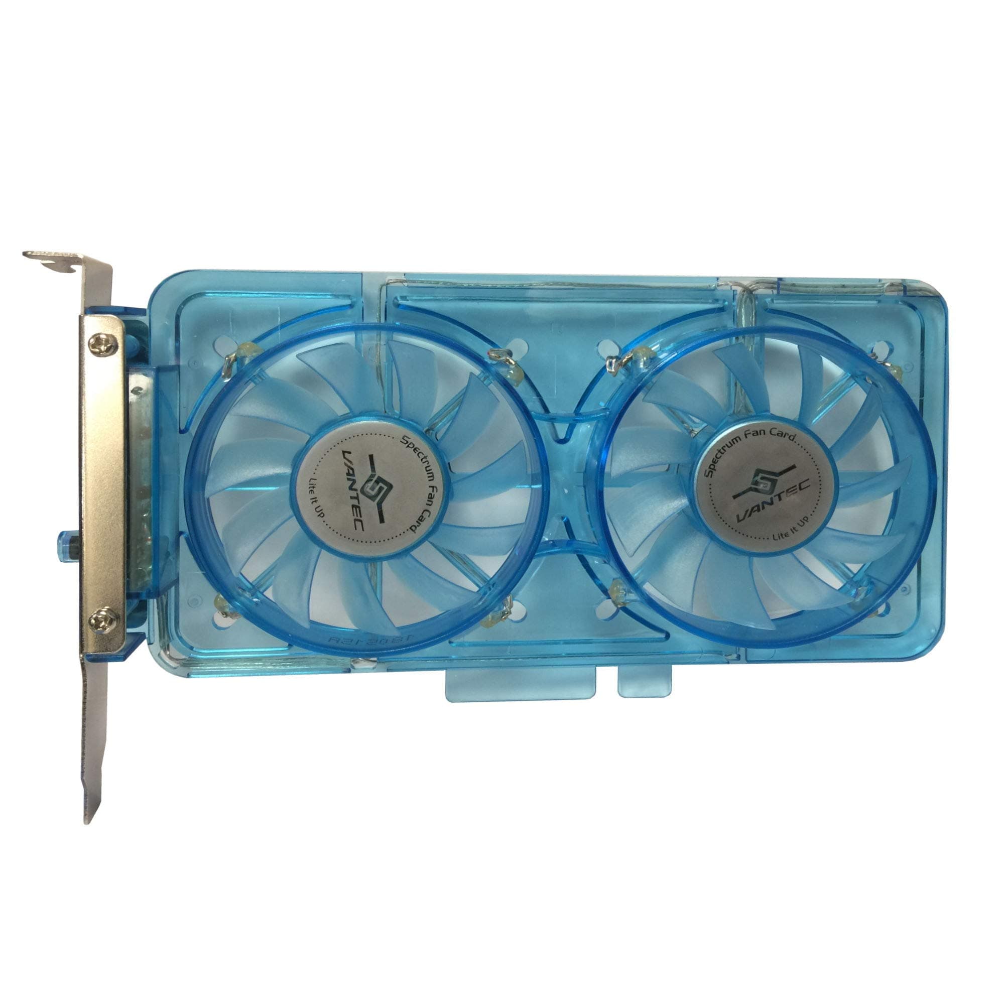 SP-FC70-BL Spectrum System Fan Card with Dual Adjustable 70mm UV LED Fans (Blue)