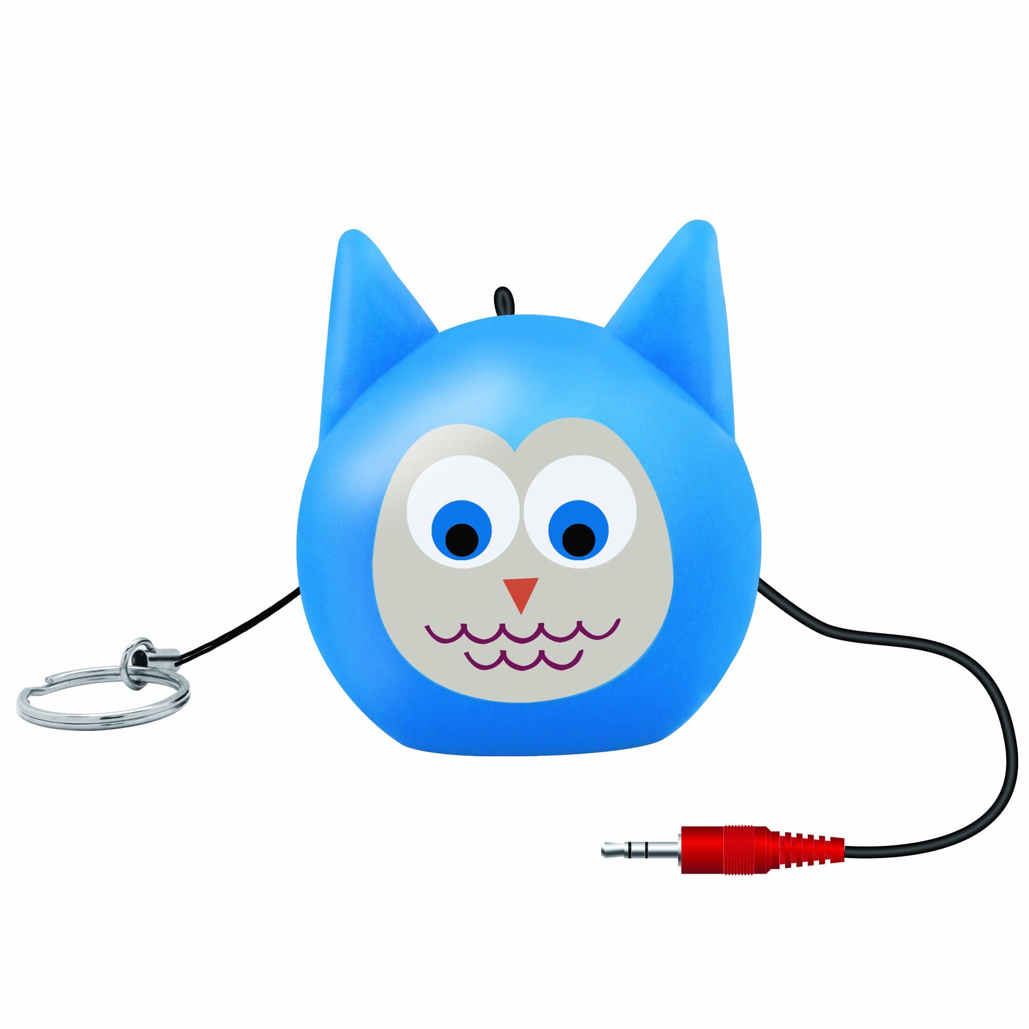 Vibe Essentials VEAU-538-OWL Stereo Keychain Rechargeable Critter Speaker - Retail Packaging - Owl