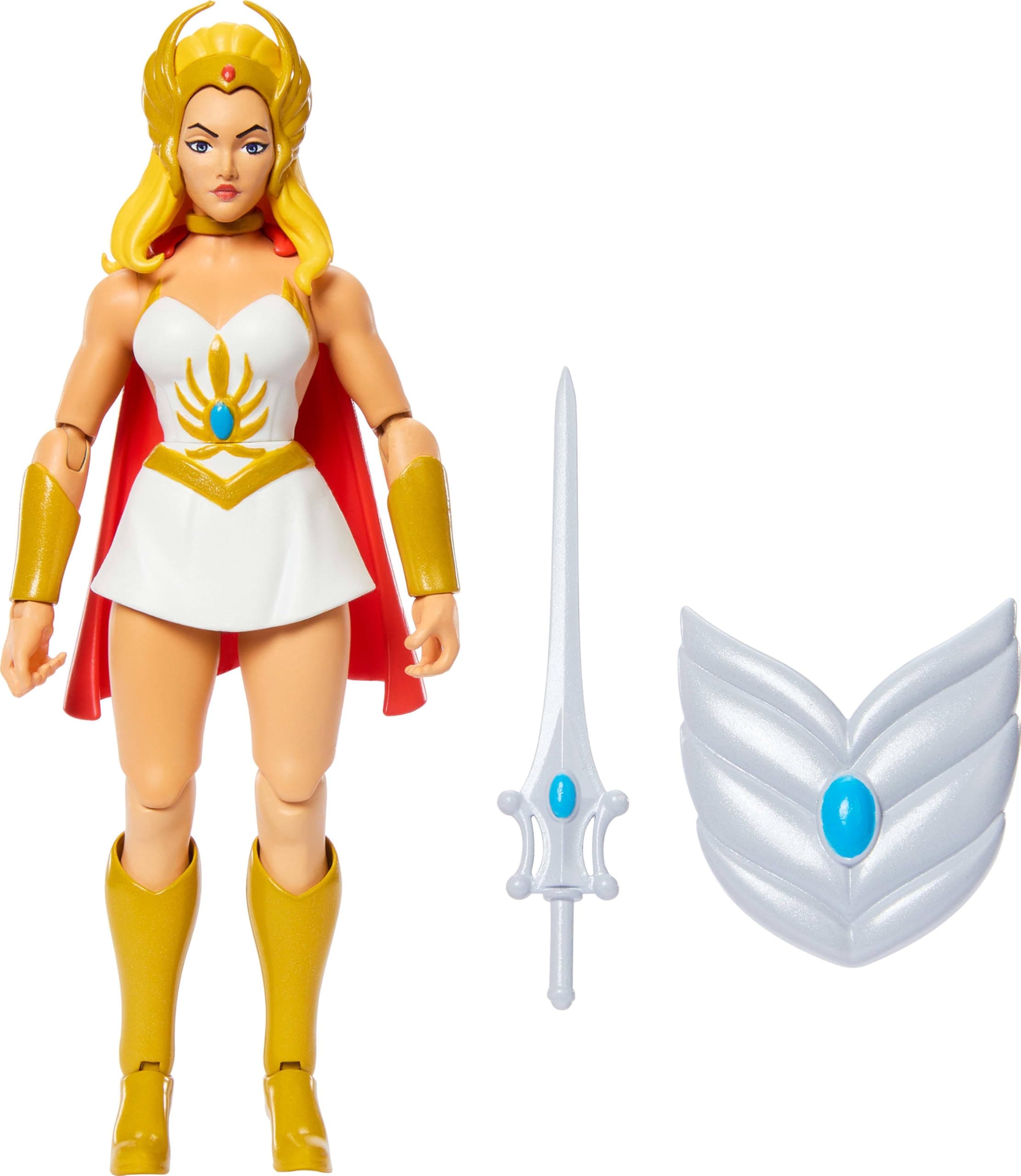 Origins Action Figure She-Ra Cartoon Collection, 5.5-inch 1980s TV Heroine, Princess of Power Detailed Design & Accessories