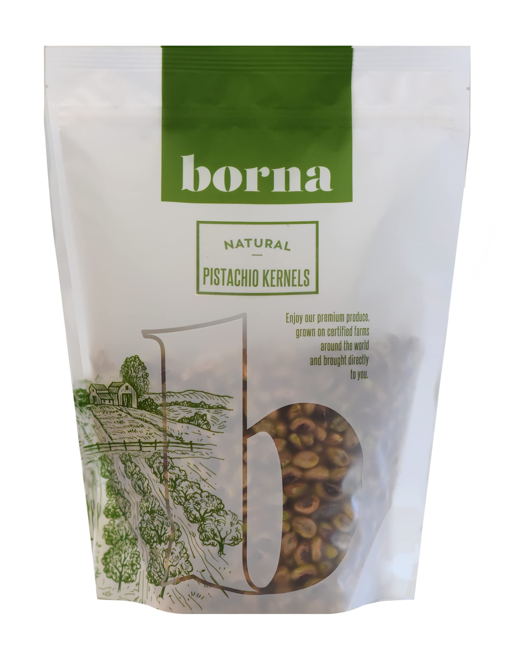 Borna Foods Natural Pistachio Kernels 500g