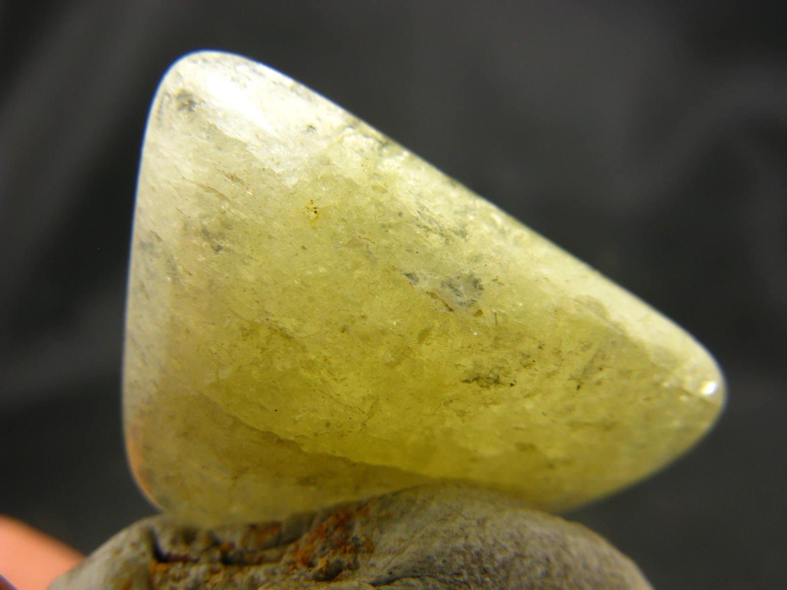 Agni Golden Gold Danburite Tumbled Crystal From Tanzania - 1.1"