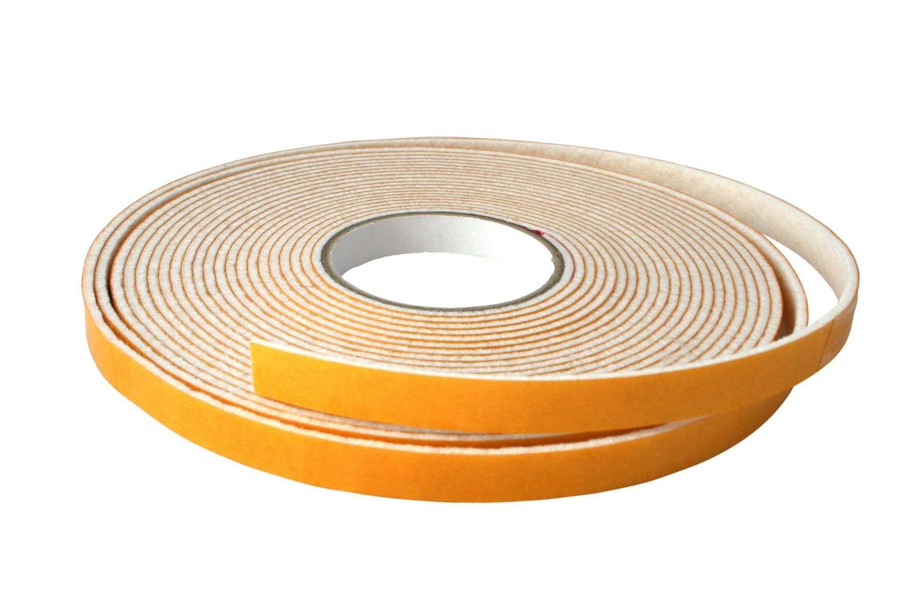 GoodGlides Self adhesive felt tape 20 mm felt tape roll white sold by the metre for furniture and more