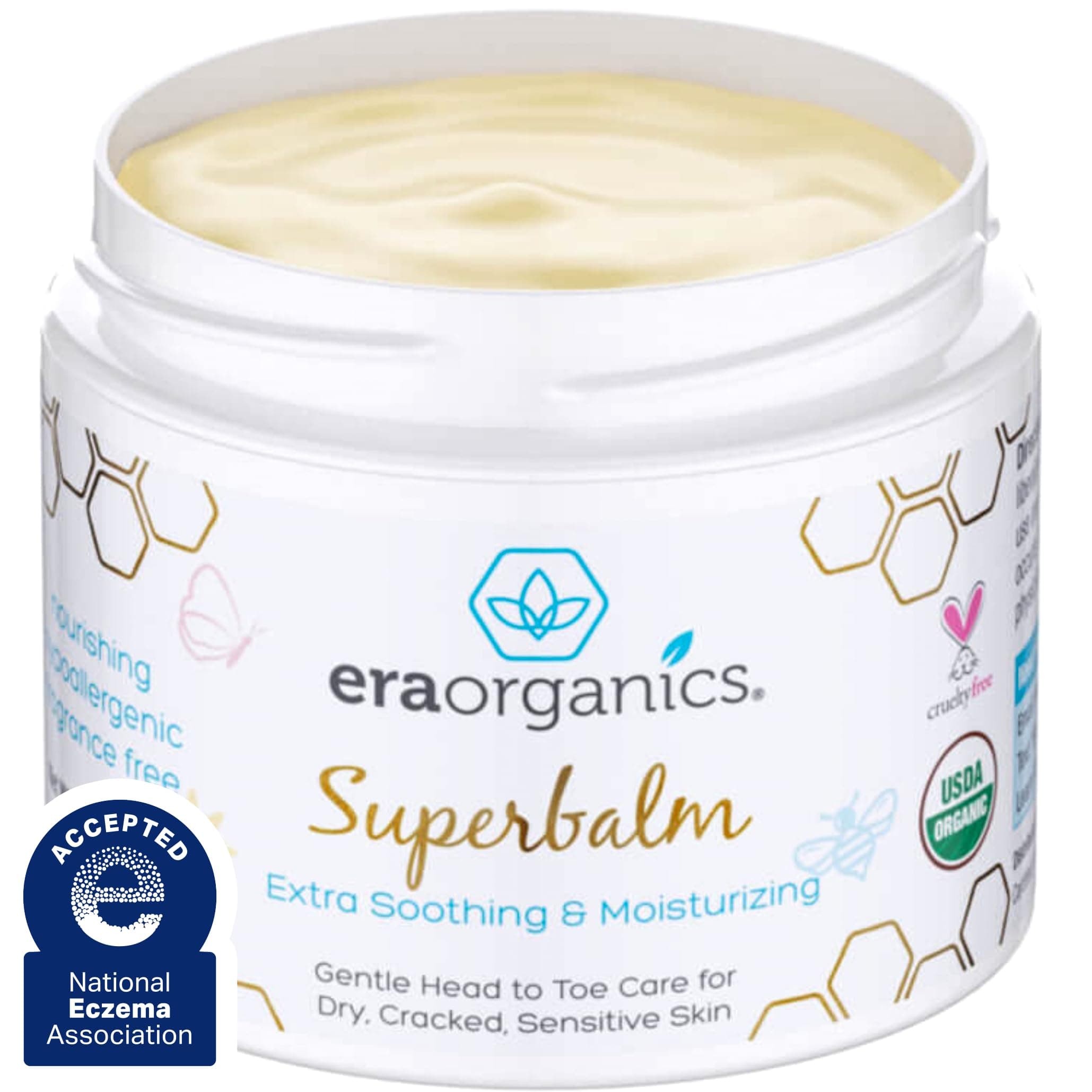 Natural Moisturizer for Sensitive Skin Prone To Baby Eczema, Cradle Cap & Rashes