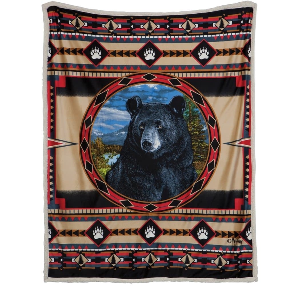 Cabin Fever© Bear Ridge Sherpa Throw