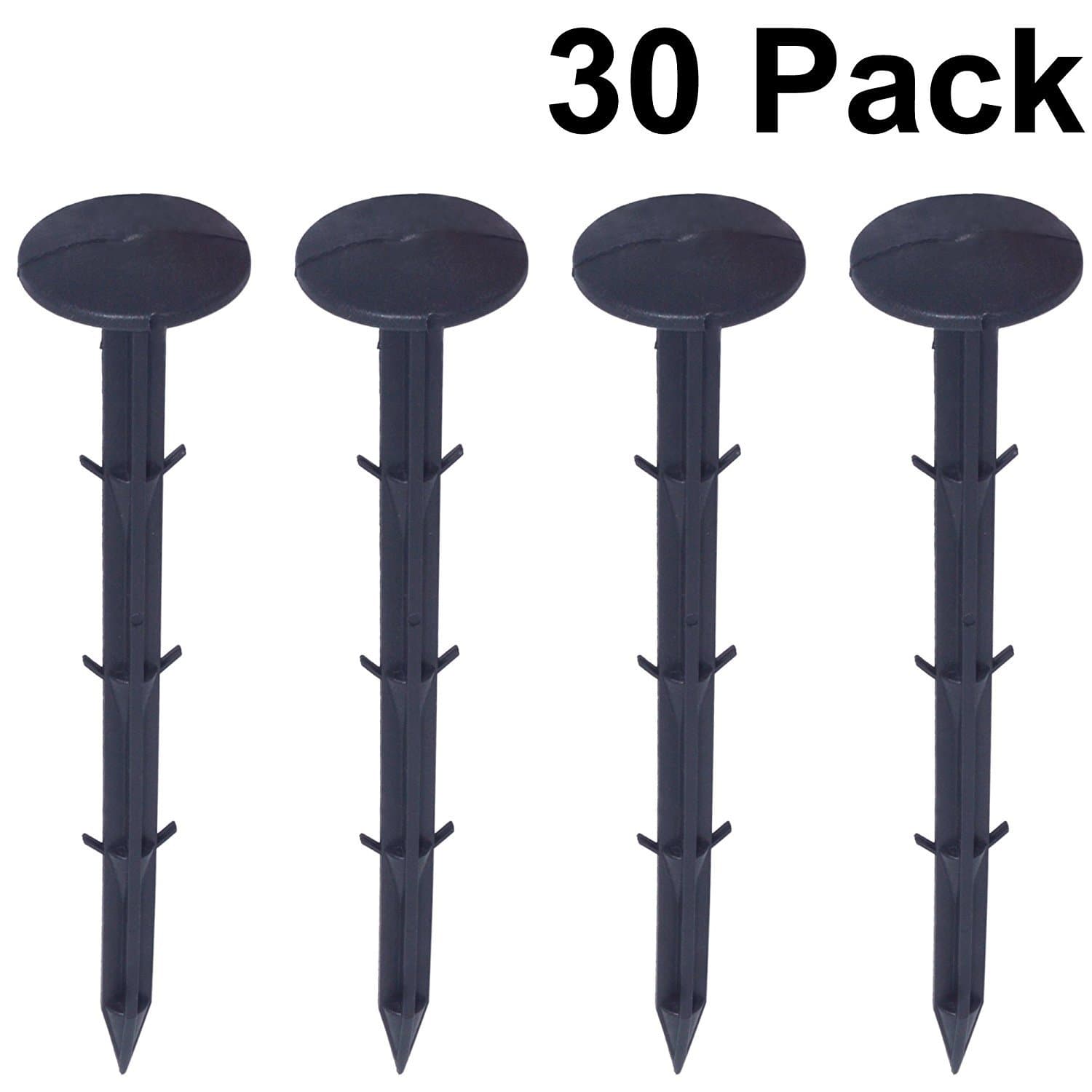 30 PCS 8.26 Inch Plastic Tarp Stakes Anchors - Plastic Stakes Plastic Yard Garden Stakes Anchors for Holding Down Tents, Keeping Garden Netting Down, Plant Support