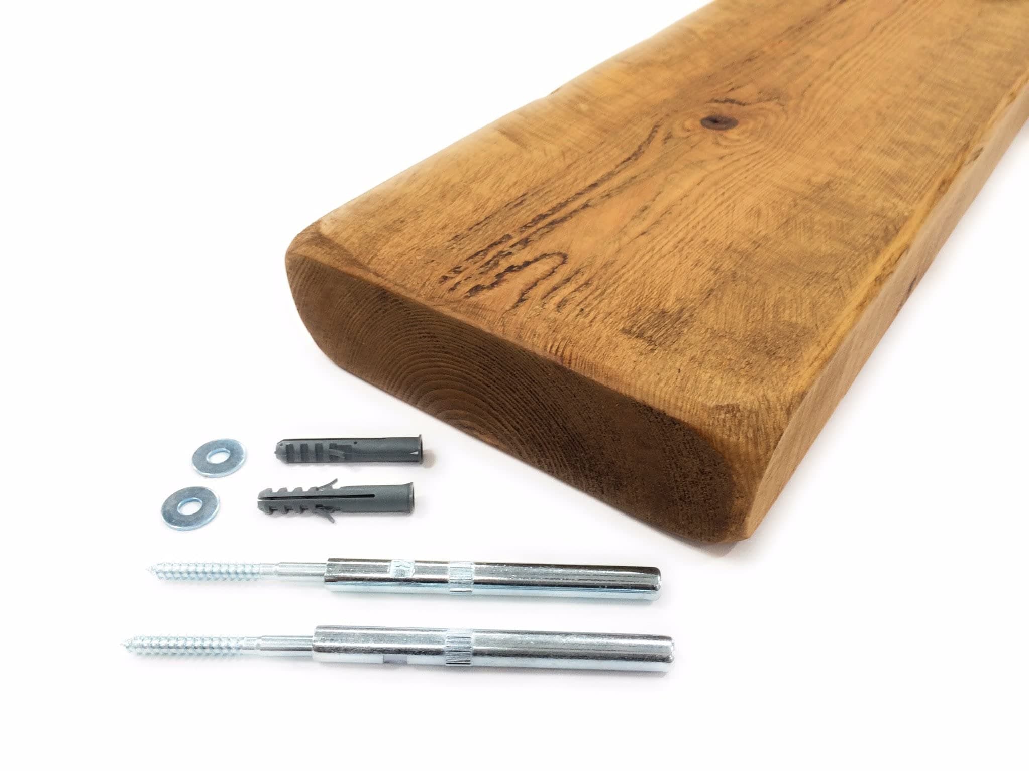 House of Rustic ENGLISH OAK COLOUR FLOATING SHELF RECLAIMED STYLE 36 (100cm, English Oak)