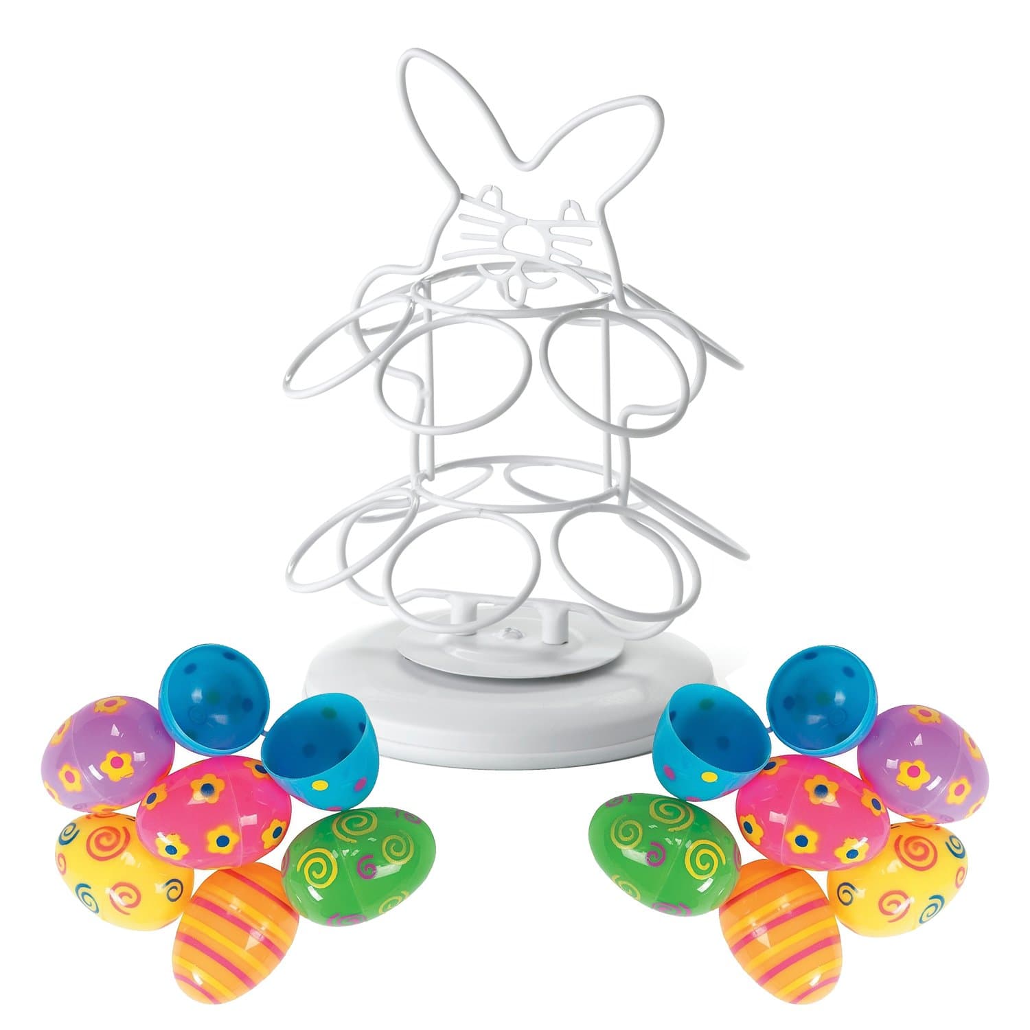 Easter Egg Carousel & Plastic Eggs | Easter Party Table Decor Set
