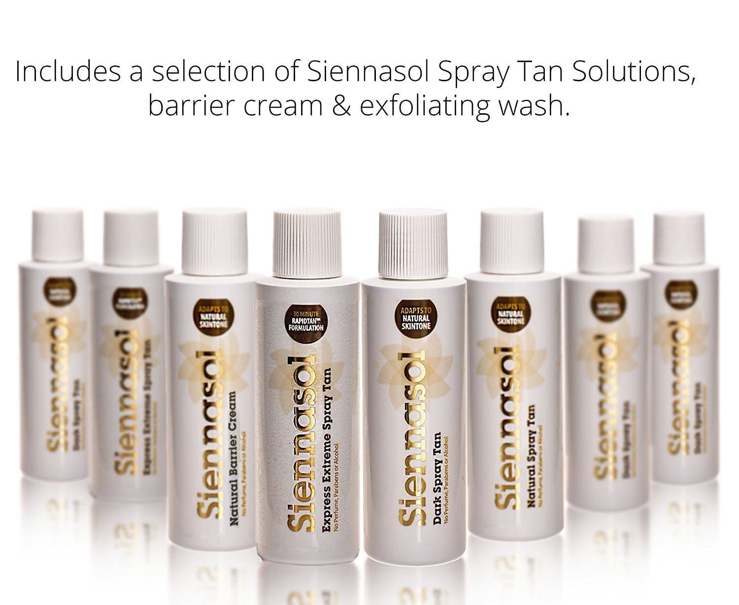 6 X Siennasol Spray Tan plus Exfoliater and Barrier