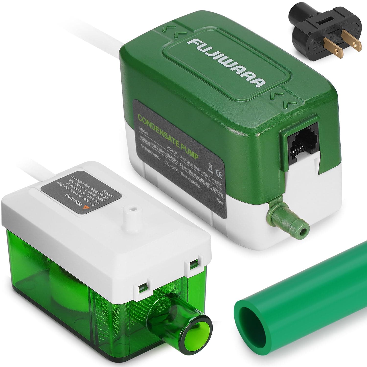 FUJIWARA (フジワラ) コンデンセートポンプ ミニスプリット 自動結露排水 除去 静音ポンプ HVAC エアコン/除湿機/炉/製氷機用 A/C 1-3HP 2200W (FUJ—24S) に適用
