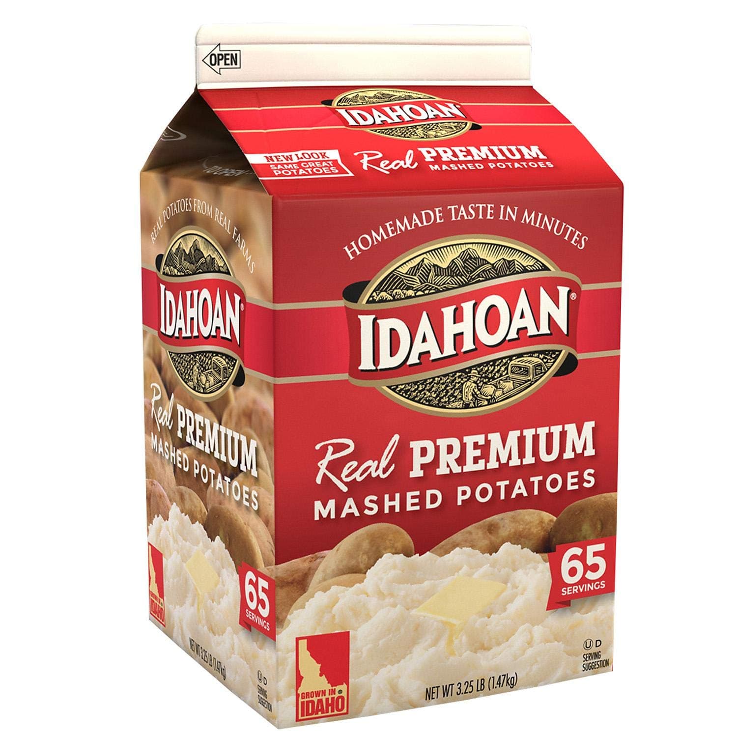 FUAUFAS Idahoan Real Premium Mashed Potatoes - 3.25 Lbs.