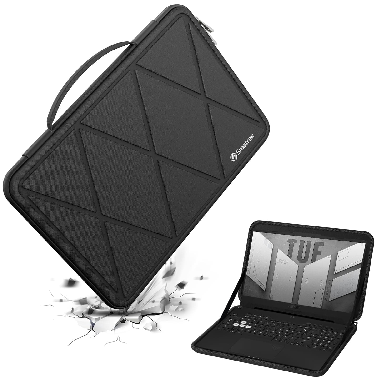 Smatree Hard EVA Protective Sleeve Compatible for 15.6 inch ASUS TUF Gaming F15/A15, for TUF Dash F15 2022/2021, 16 inch TUF Gaming A16 2024/2023, 16 inch ASUS Zenbook Pro 16X OLED UX7602 Case (X8283)