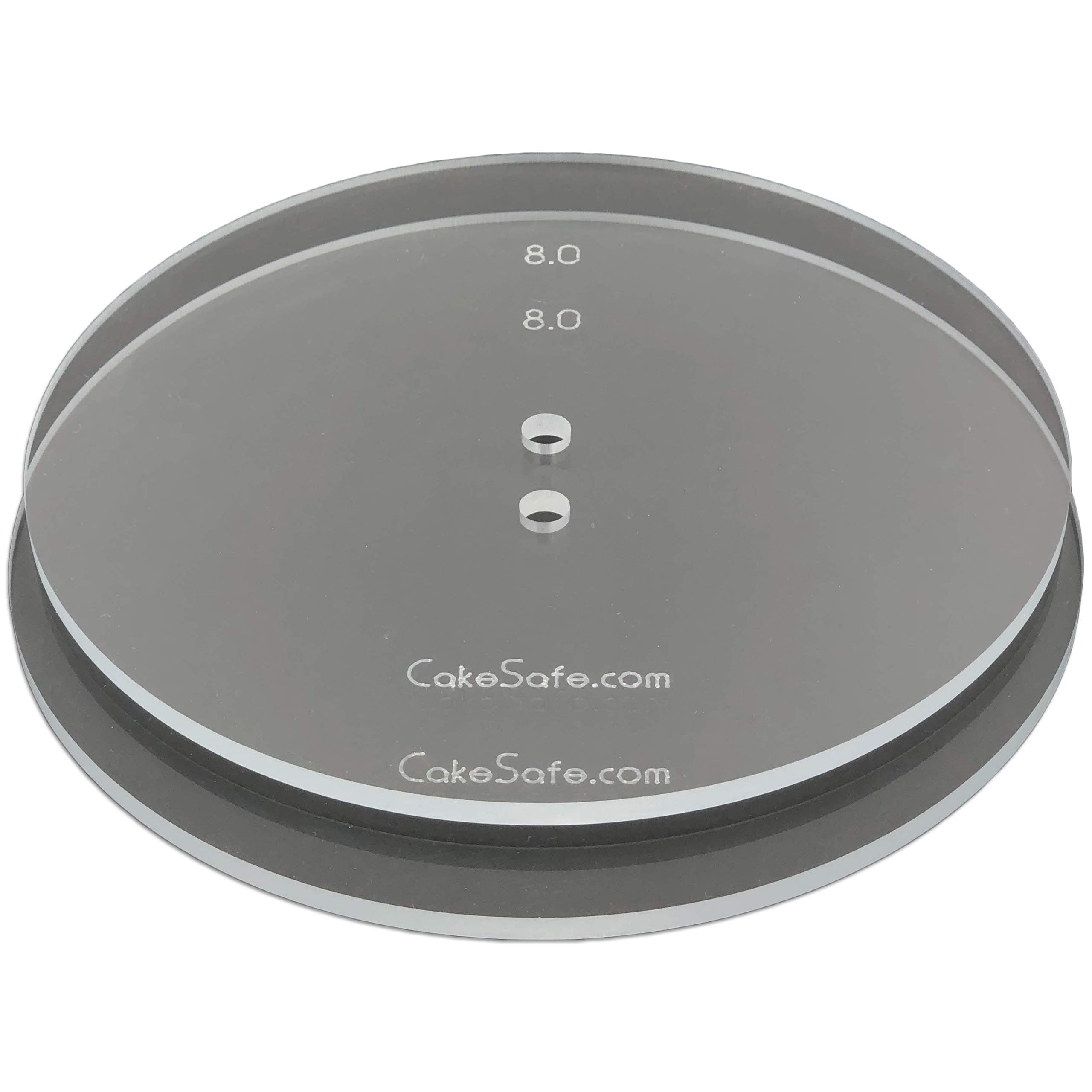 CAKESAFE – 2-8” Clear ¼” Acrylic Disks – Perfect Icing Tool to Smooth the Buttercream on Your Cakes