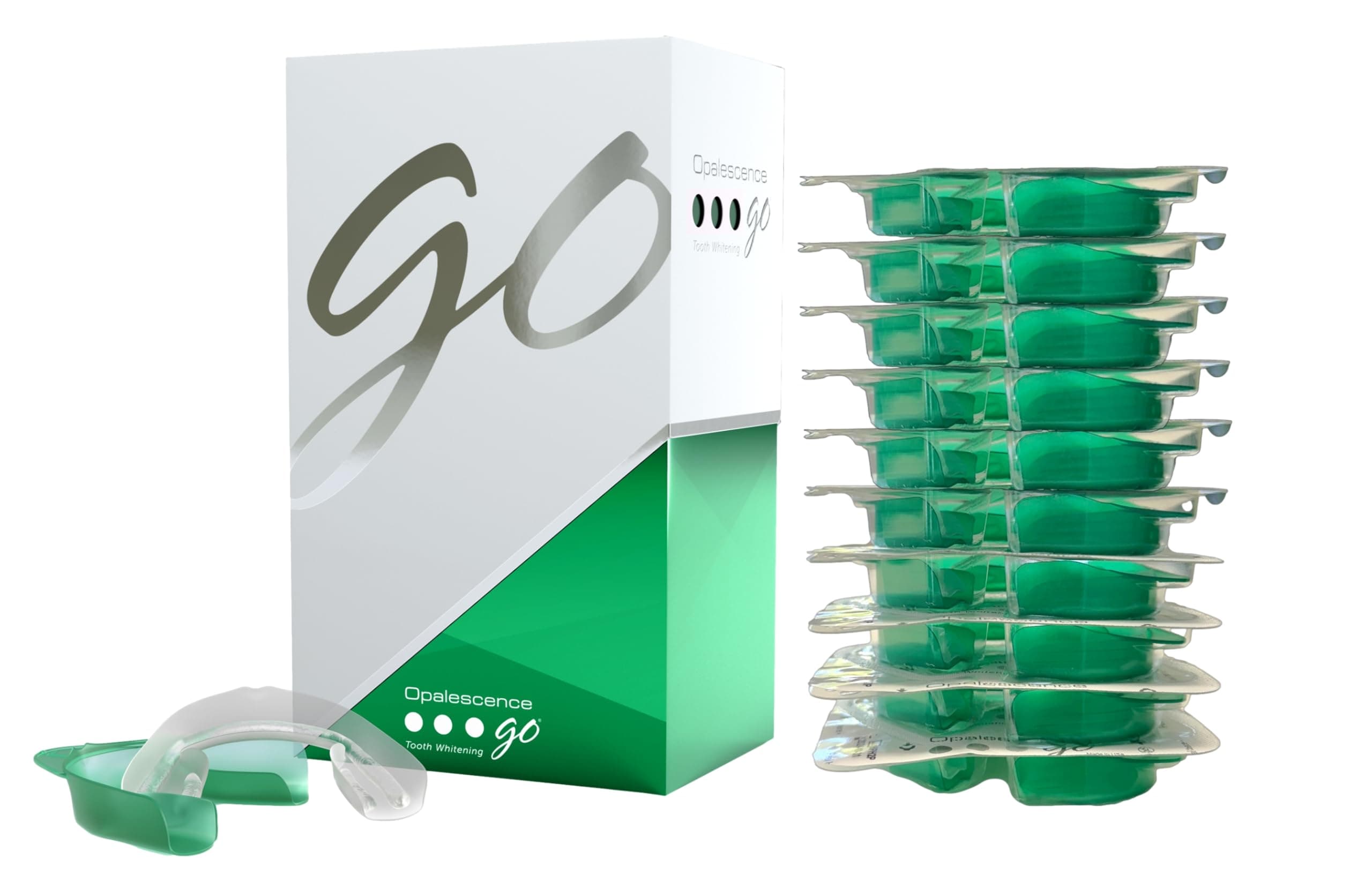 Go 10% - Prefilled Teeth Whitening Trays Kit (10 Treatments) - 10% Hydrogen Peroxide - Mint Made by Ultradent Products. Go Teeth Whitening Kit -Mint- GO10-5193-1