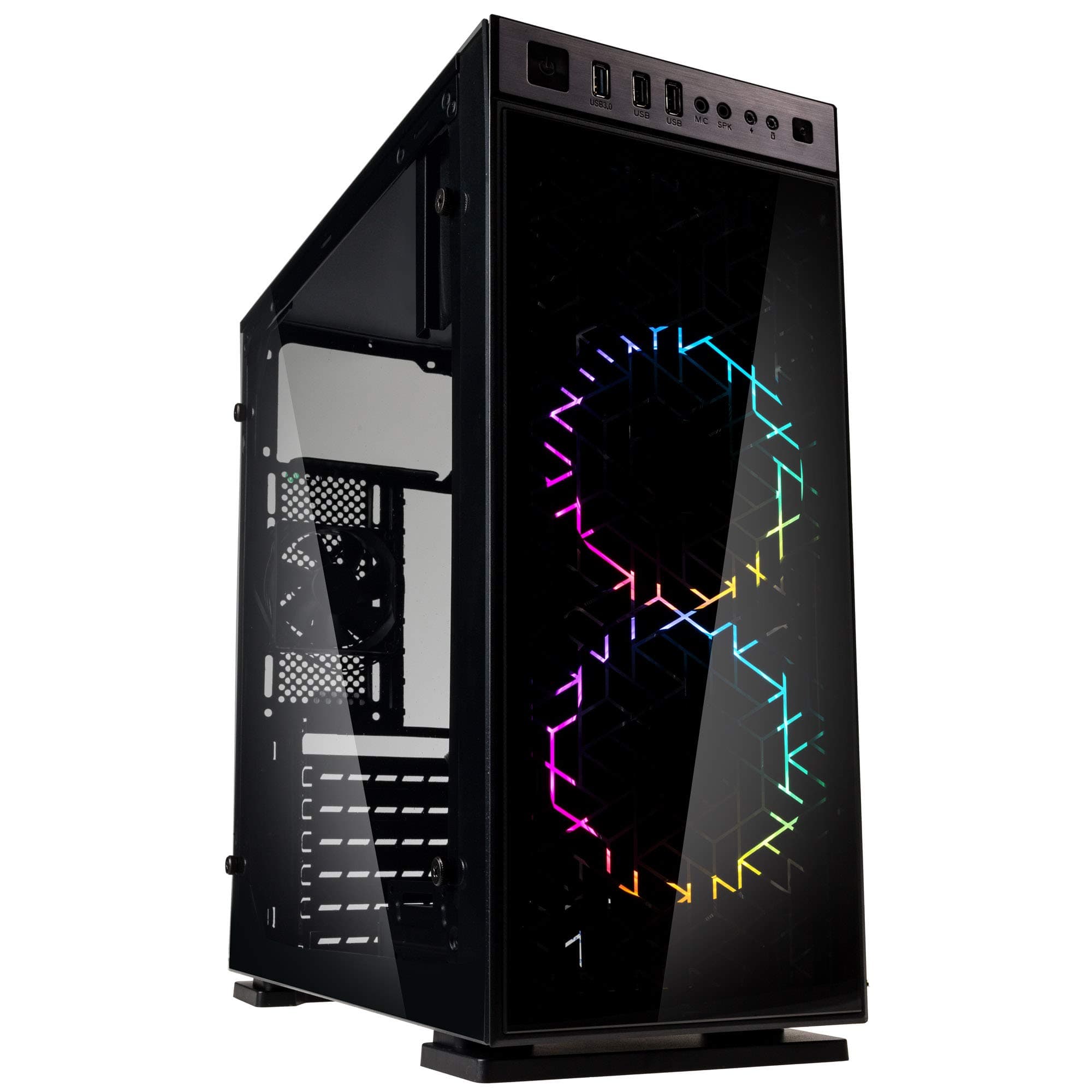 Kolink compatible Inspire K1 RGB Midi-Tower, Tempered Glass - schwarz