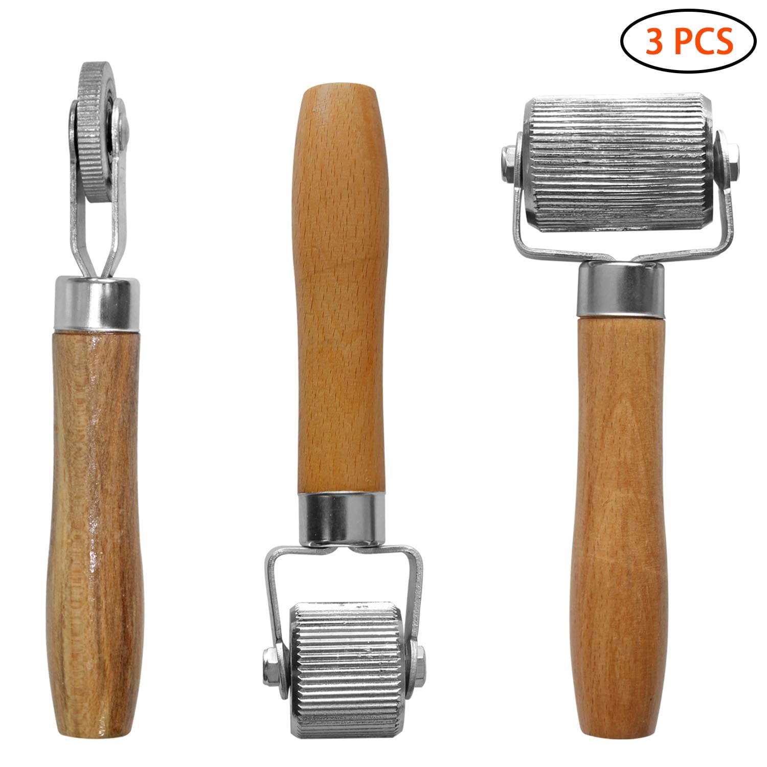 ZHUBANG 3PCS Auto Sound Noise Deadening Mat Roller Proof Automotive Hand Press Installation Tools Car Audio Roller Wheel Professional Interior Accessories