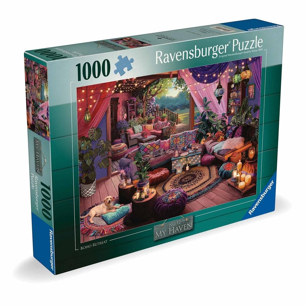 Ravensburger My Haven No.12 Boho Retreat - 1000 Piece Jigsaw Puzzle for Adults and Children from 12 Years