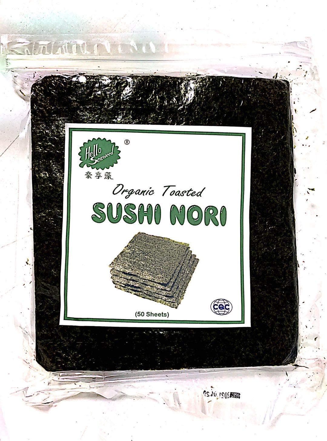 Organic Toasted Sushi Nori Seaweed (1bag (50 Sheets))