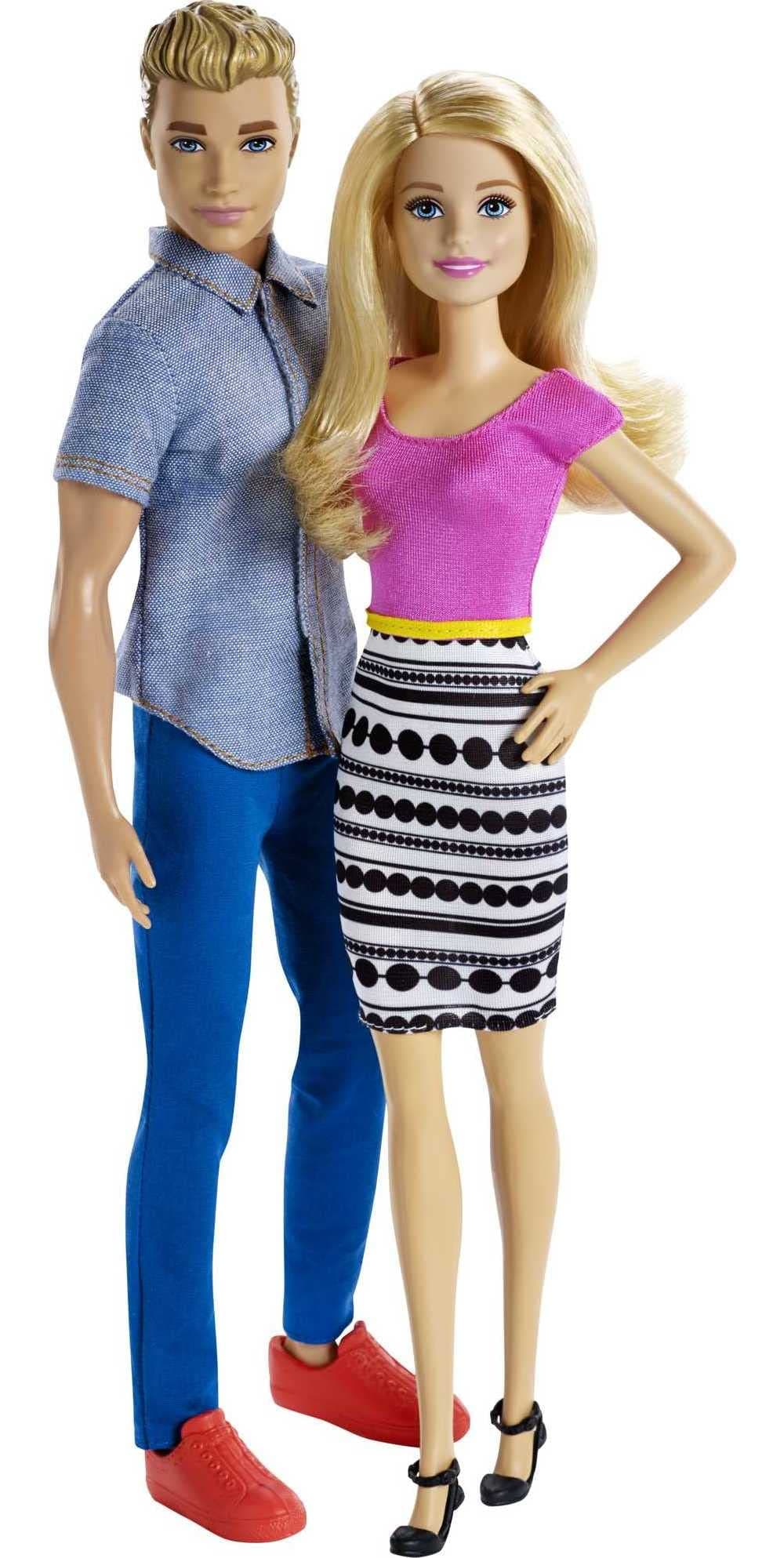 Dolls, and Ken Doll 2-Pack Featuring Blonde Hair and Bright Colorful Clothes, Kids Toys and Gifts Amazon Exclusive