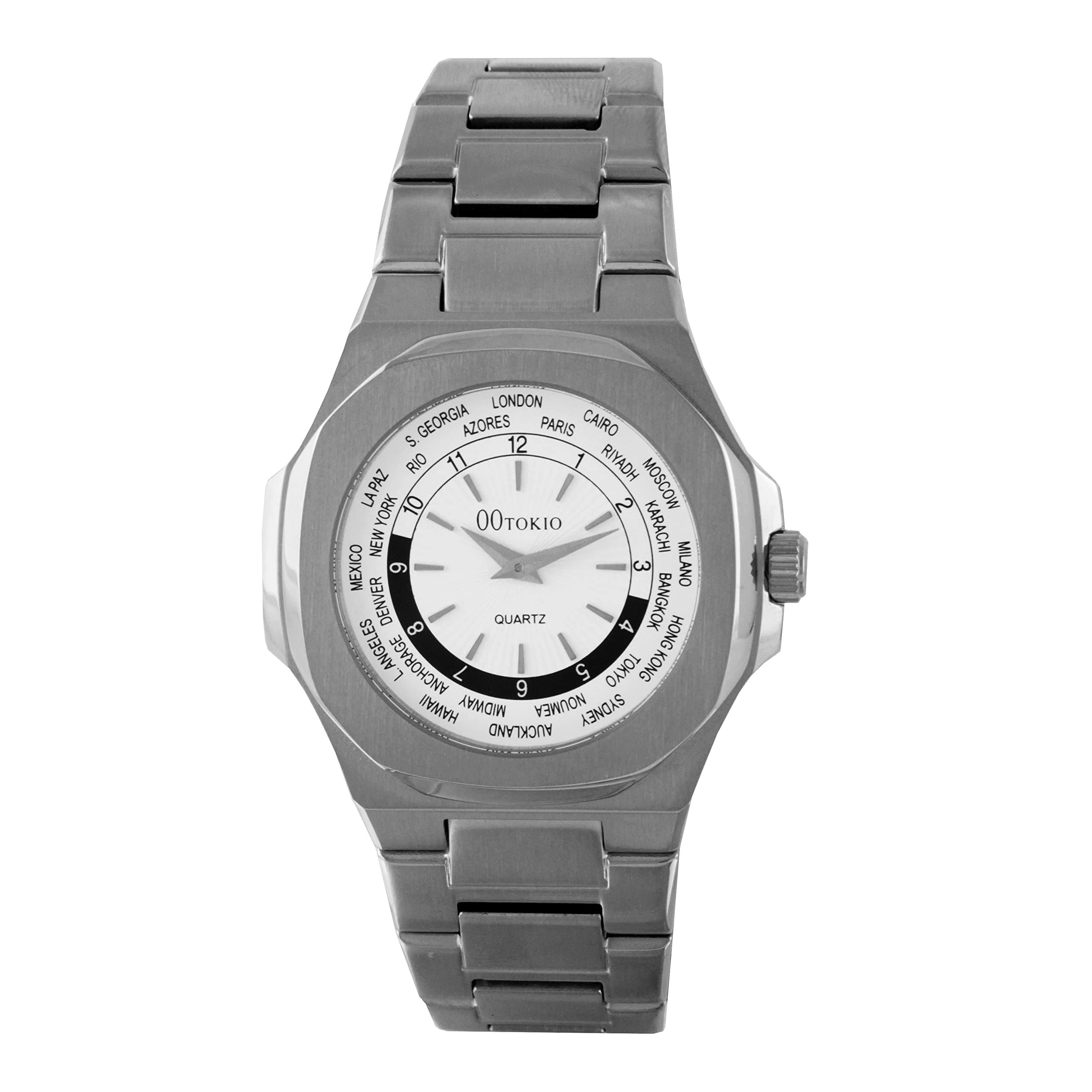 00Tokio World Time Steel Watch