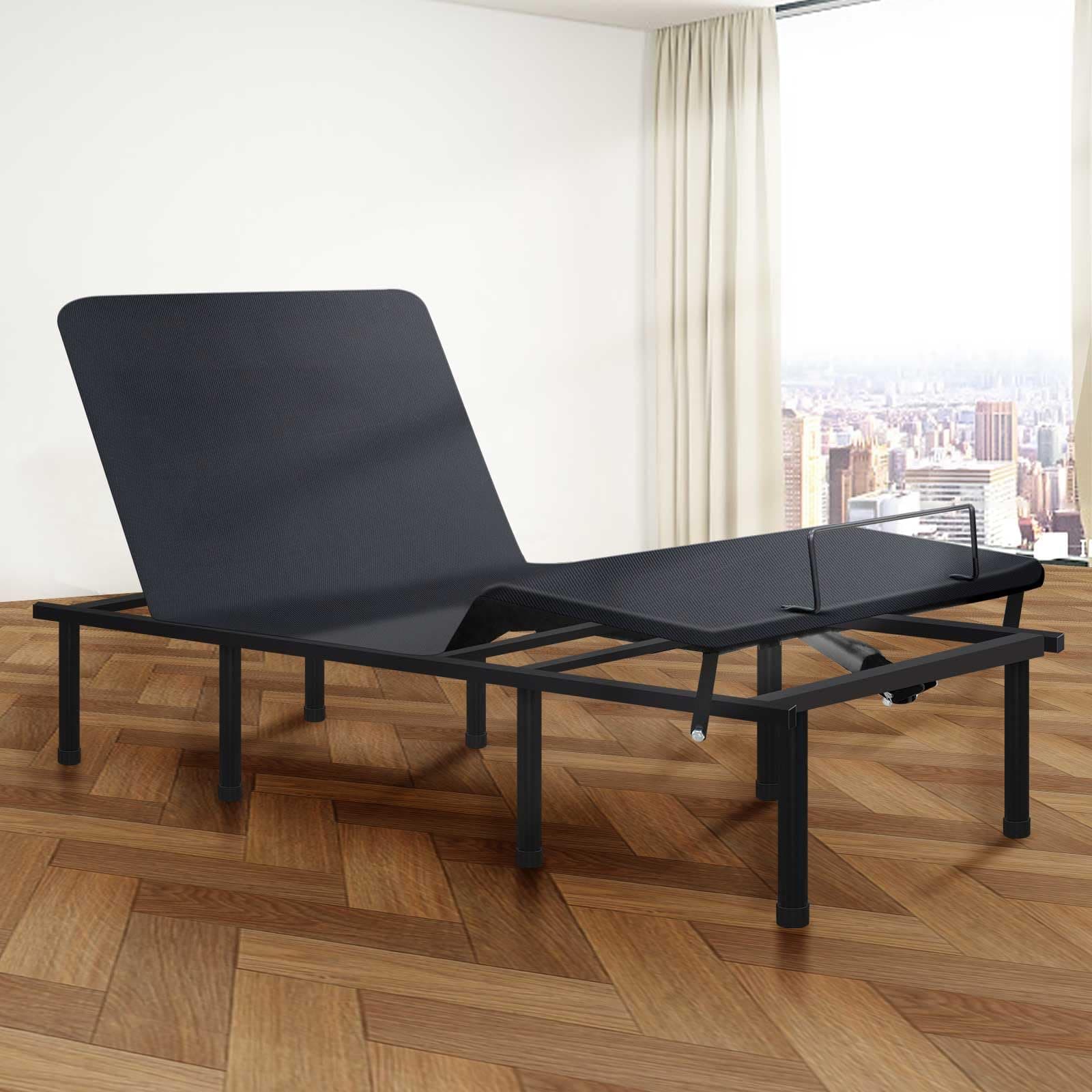 Twin XL Adjustable Bed Frame with Head and Foot Incline, Electric Adjustable Bed Base with New Generation Motor, Adjustable Bed for Seniors with Wireless Remote Control, 400 Lbs Capacity