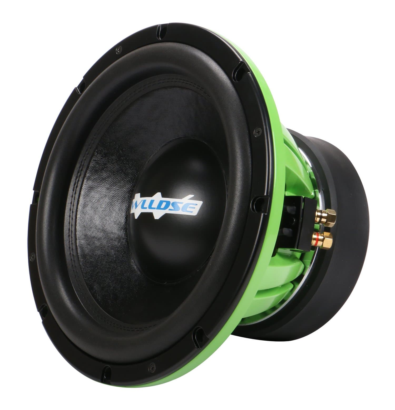 12 Inch 2400 Watt Peak Momentary Power Dual 2 Ohm Car Subwoofer, Green