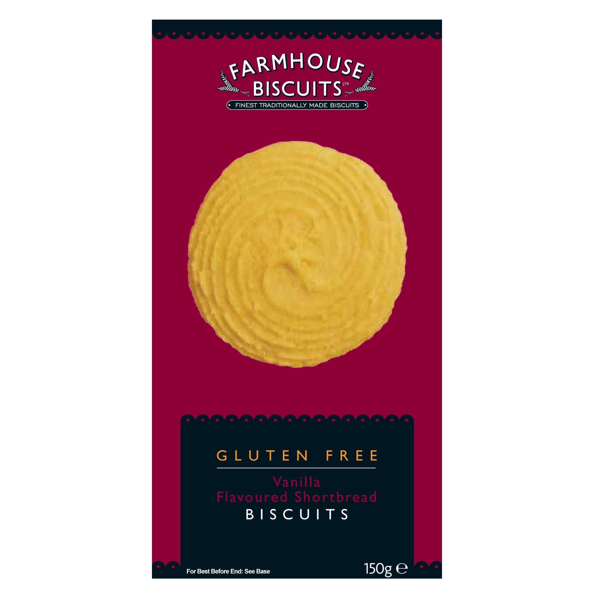 4 x Gluten Free Cookies - Farmhouse Biscuits (Stem Ginger & Spice, Triple Chocolate Chip, Vanilla Shortbread & Honey Crunch)