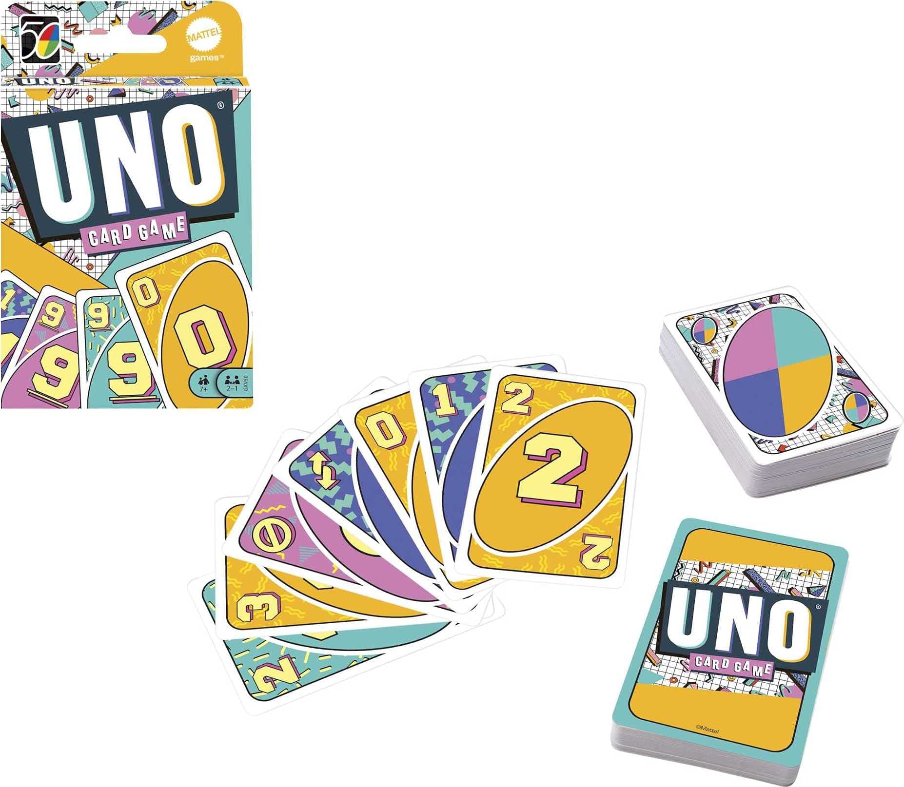 Mattel Games Uno Iconic 1990S Card Game For Kids, Pack Of 1