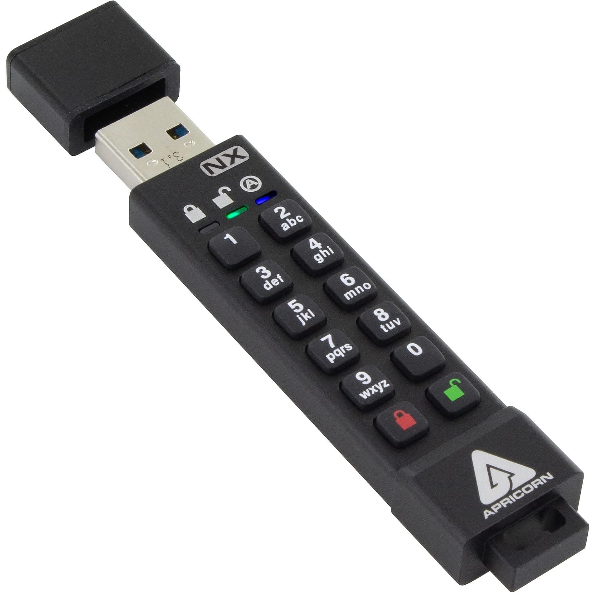 Aegis Secure Key 3 NX 8GB 256-bit Encrypted FIPS 140-2 Level 3 Validated Secure USB 3.0 Flash Drive, ASK3-NX-8GB