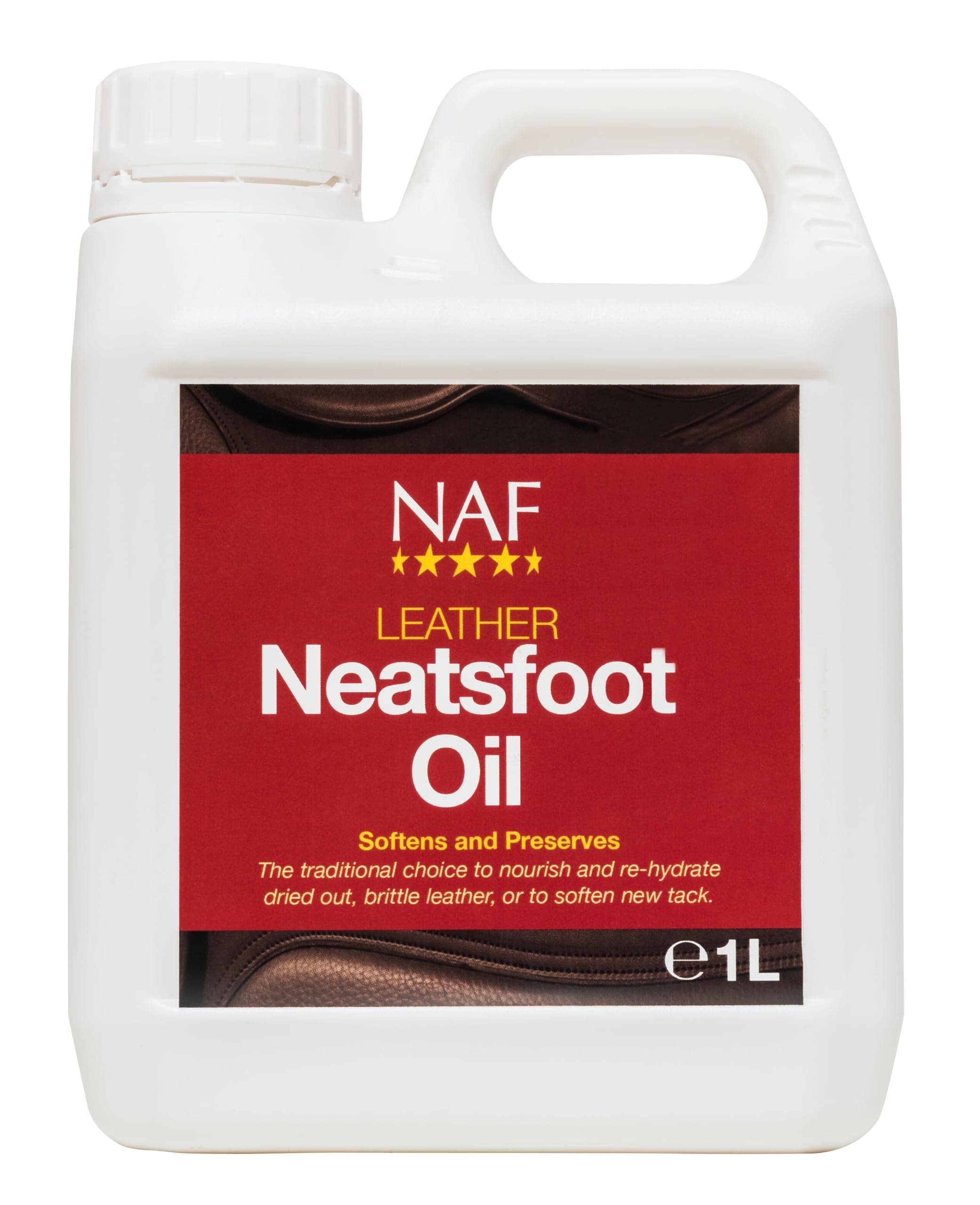 Leather Neatsfoot Oil 1L – Traditional Leather Conditioner – Softens, Restores & Protects Tack – Ideal for Saddles, Bridles & Leatherwork