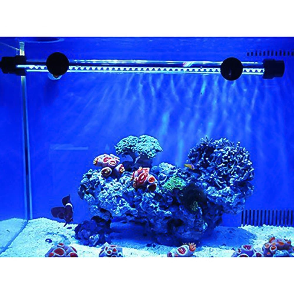 Aquarium Fish Tank Light Aquarium Decoration Submersible Lighting 30 LED 2w 28.5cm Blue Waterproof Flood Lights Bar for Fish Tank by gaoguangshang