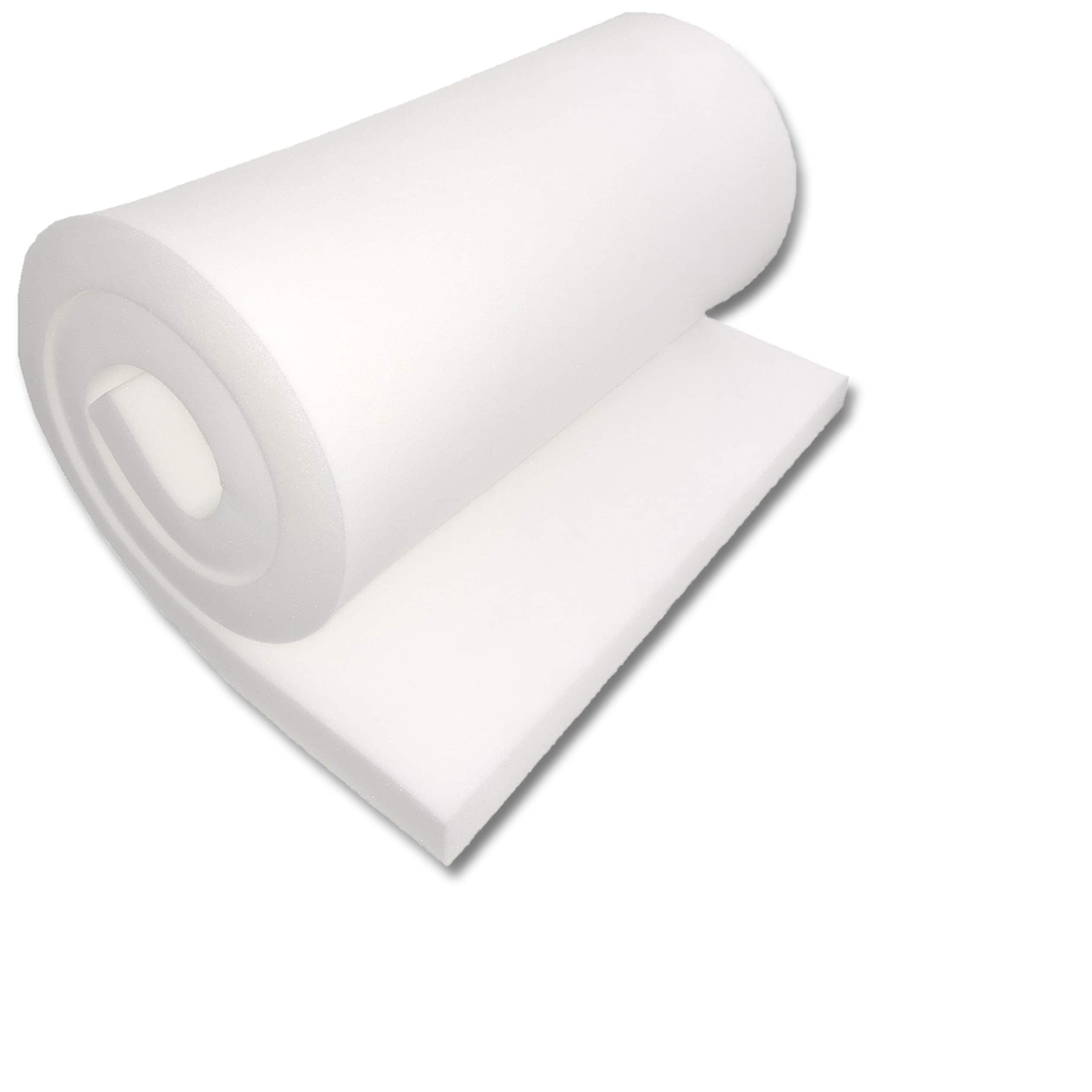FoamTouch 3"x24"x72" high Density Polyurethane Foam, 3 x24 x72 inches, White
