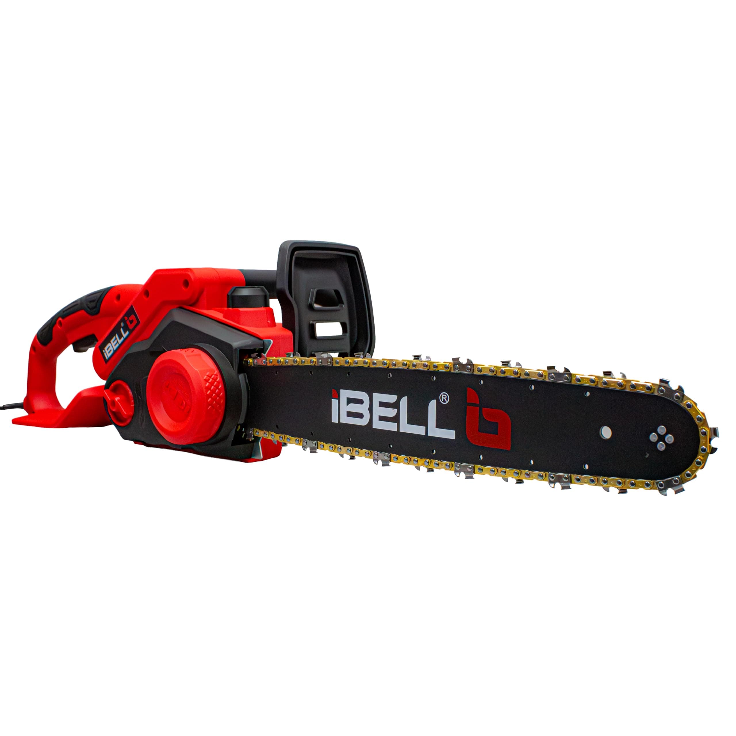 iBELL Electric Chain Saw EC16-18, 1800W Motor, 16" (405mm) Guide Bar, Copper Armature, 1200 RPM, Automatic Oiler, Low Vibration, for Wood Cutting & Pruning